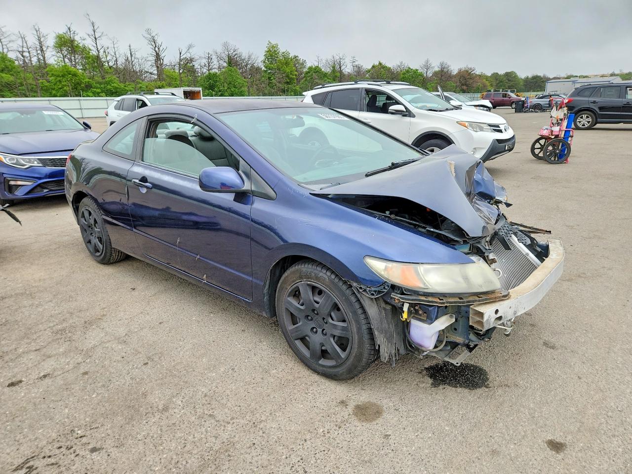 2011 Honda Civic Lx Blue vin: 2HGFG1B65BH514584