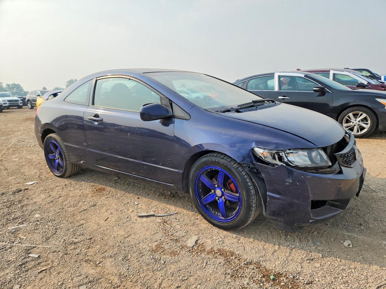 2011 Honda Civic Lx Blue vin: 2HGFG1B65BH517291