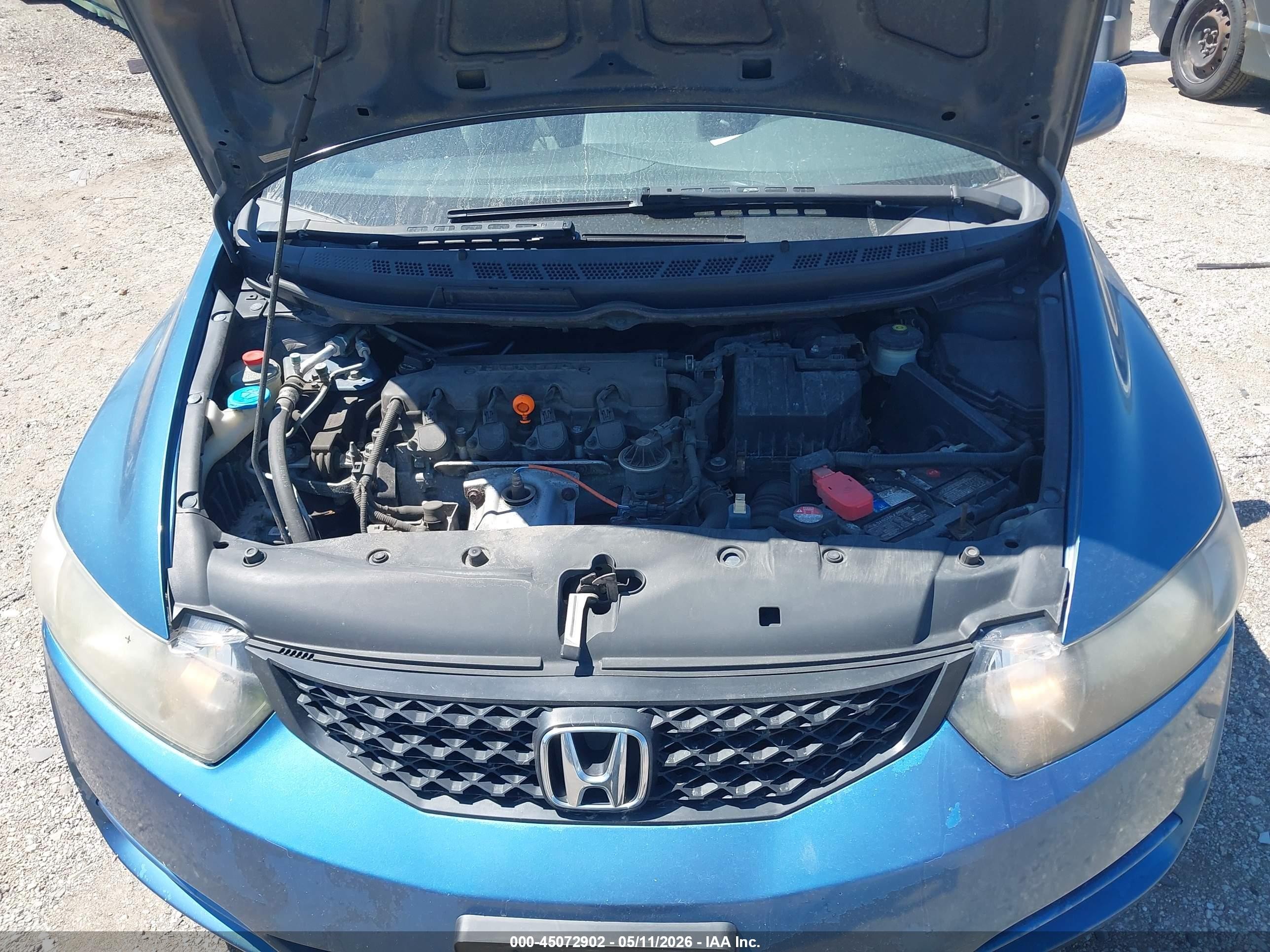 2010 Honda Civic Lx Blue vin: 2HGFG1B66AH525527