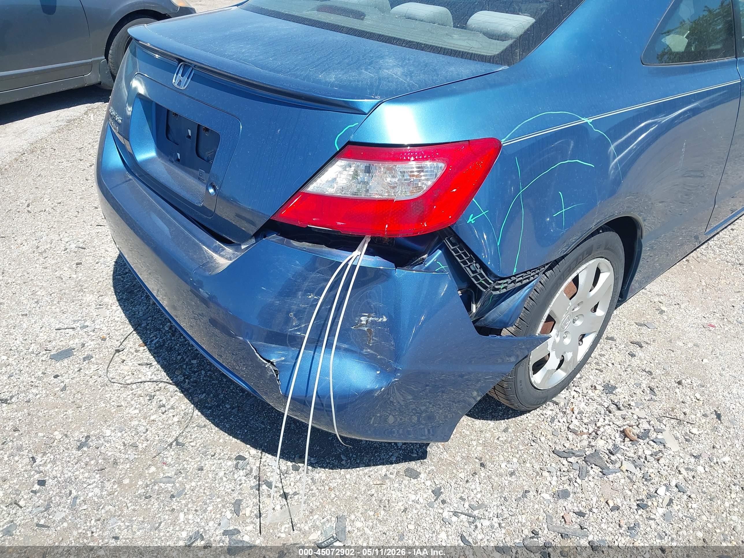 2010 Honda Civic Lx Blue vin: 2HGFG1B66AH525527