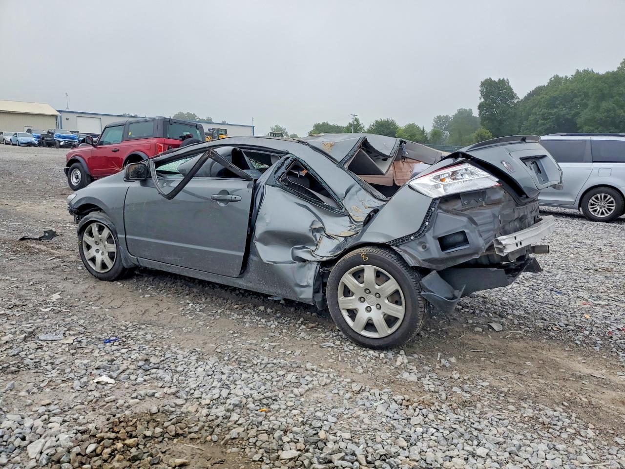 2010 Honda Civic Lx Gray vin: 2HGFG1B66AH527567