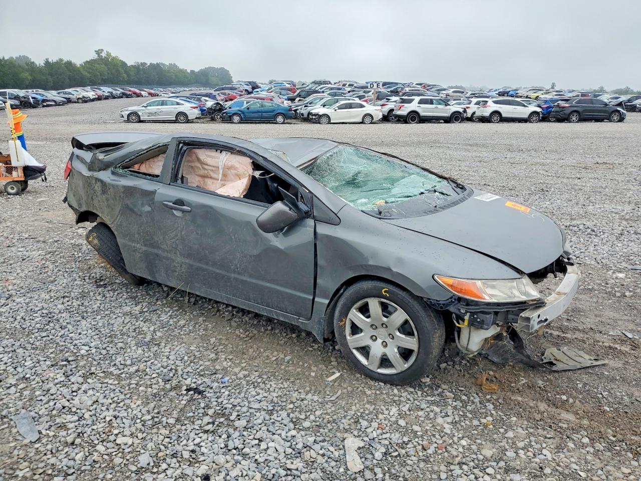 2010 Honda Civic Lx Gray vin: 2HGFG1B66AH527567