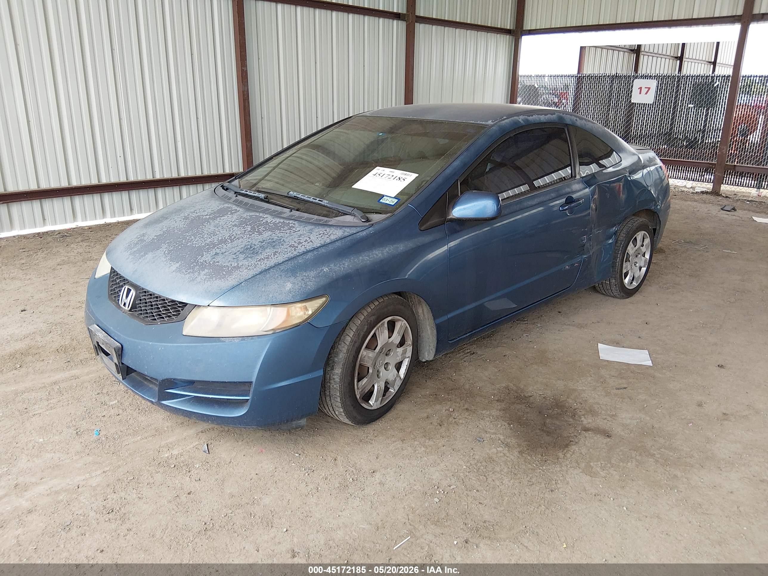2010 Honda Civic Lx Синий vin: 2HGFG1B66AH532493
