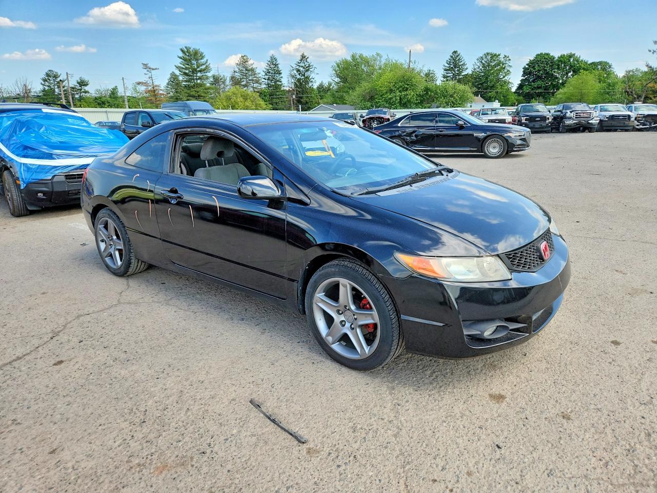 2011 Honda Civic Lx Black vin: 2HGFG1B66BH508020