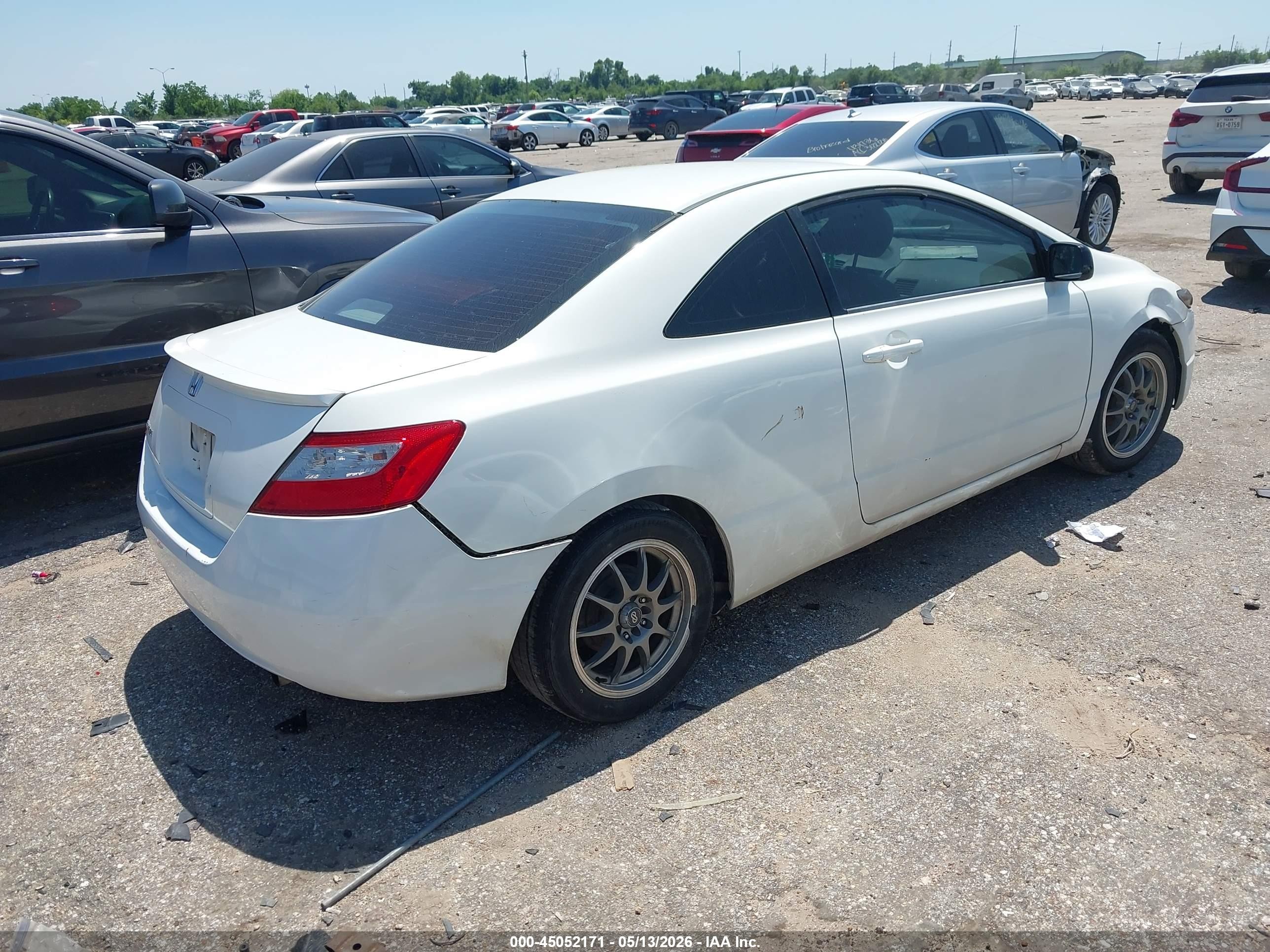 2011 Honda Civic Lx White vin: 2HGFG1B66BH513251