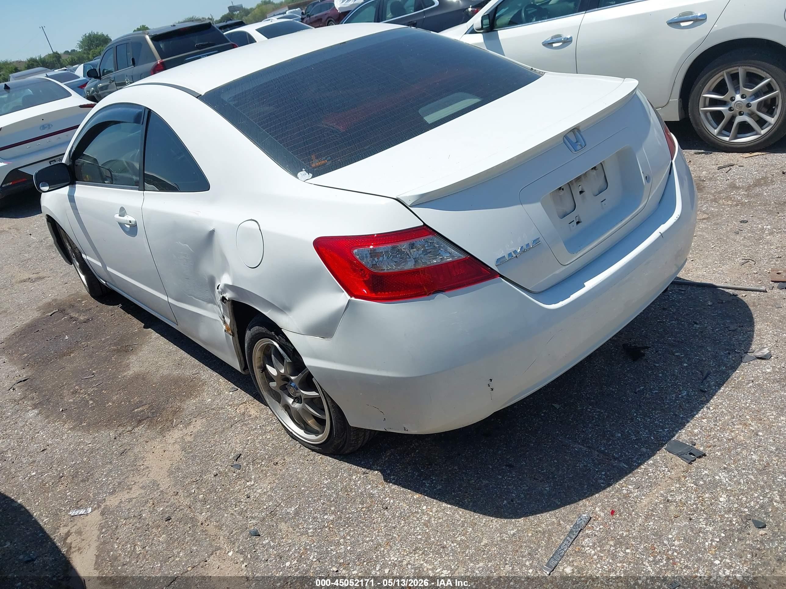 2011 Honda Civic Lx White vin: 2HGFG1B66BH513251