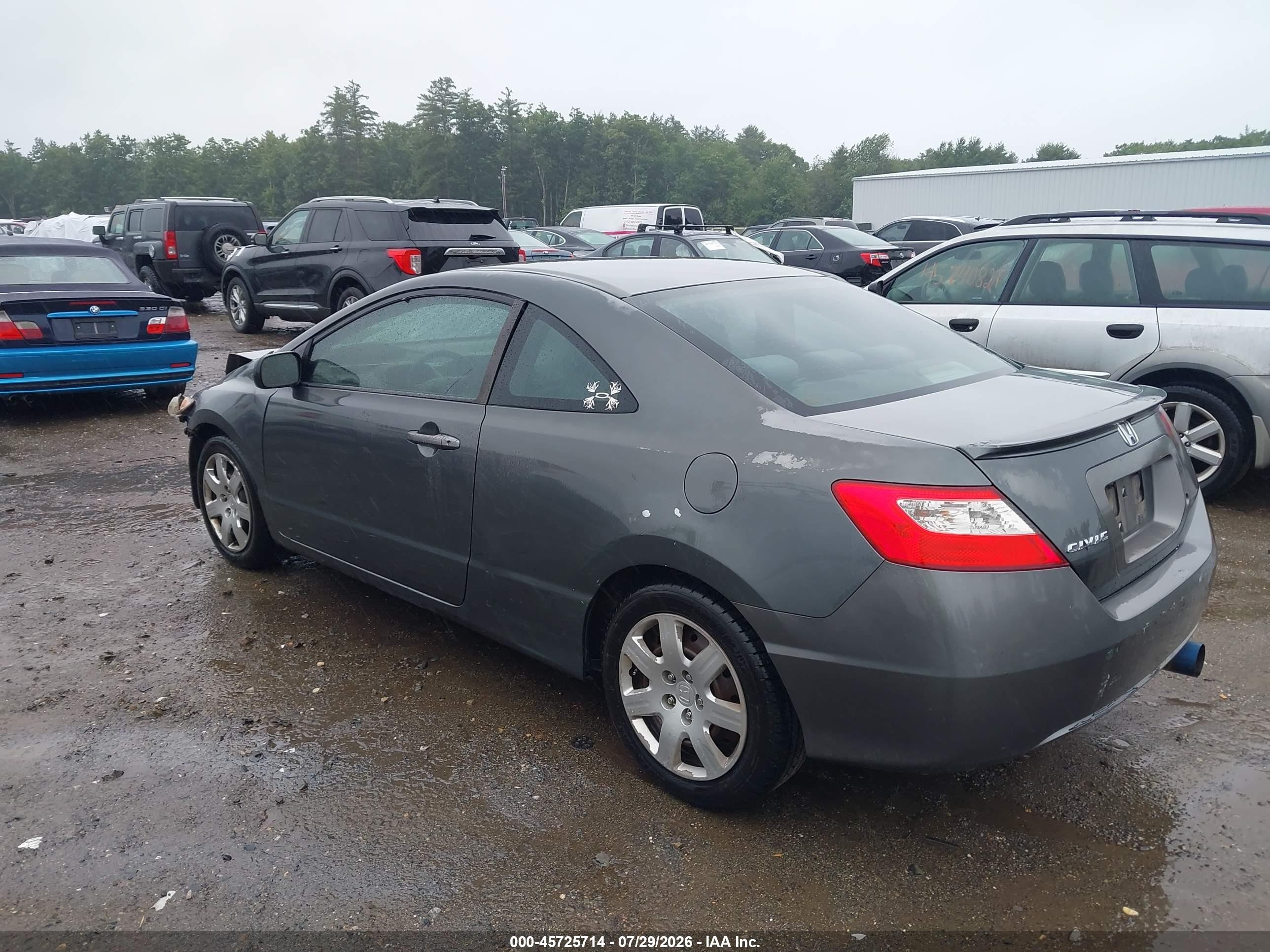 2010 Honda Civic Lx Gray vin: 2HGFG1B67AH501009