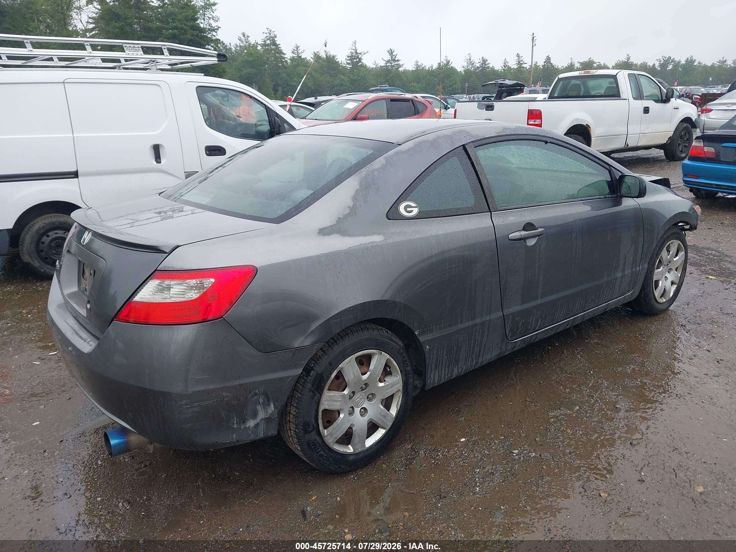 2010 Honda Civic Lx Gray vin: 2HGFG1B67AH501009