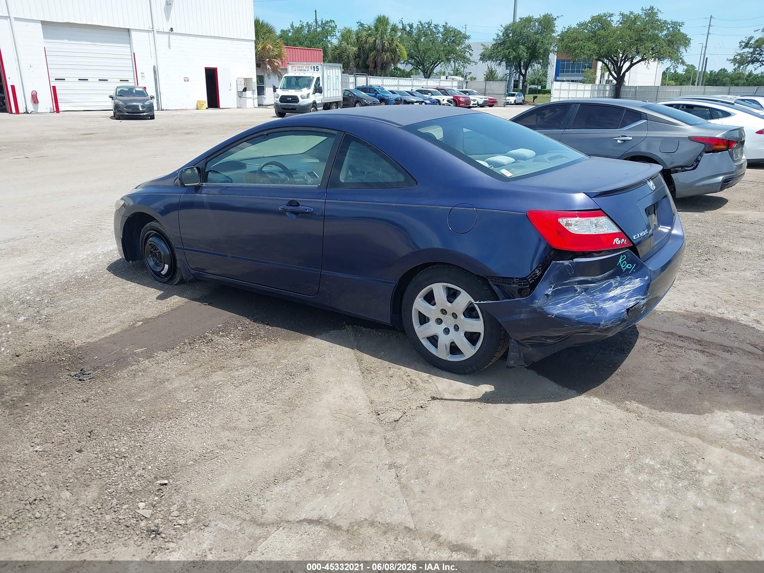 2010 Honda Civic Lx Blue vin: 2HGFG1B67AH515105