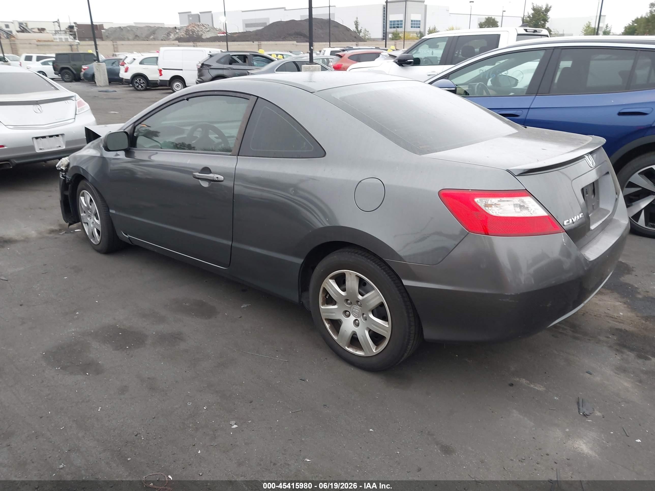 2010 Honda Civic Lx Gray vin: 2HGFG1B67AH523107