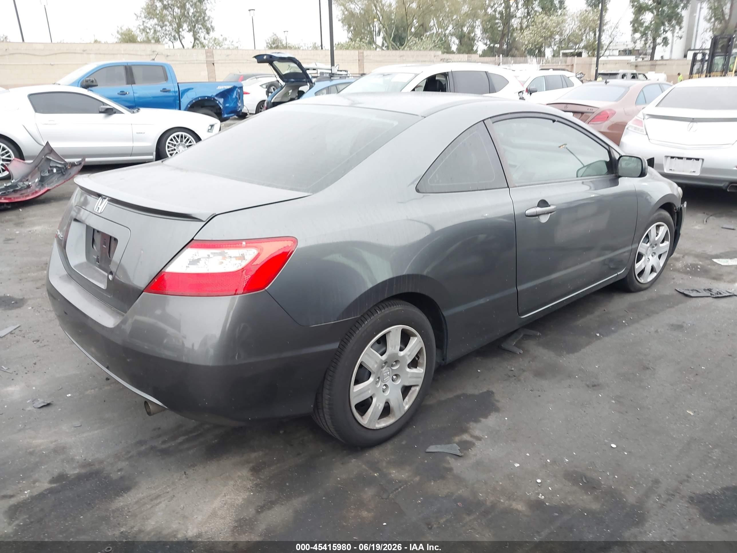 2010 Honda Civic Lx Gray vin: 2HGFG1B67AH523107