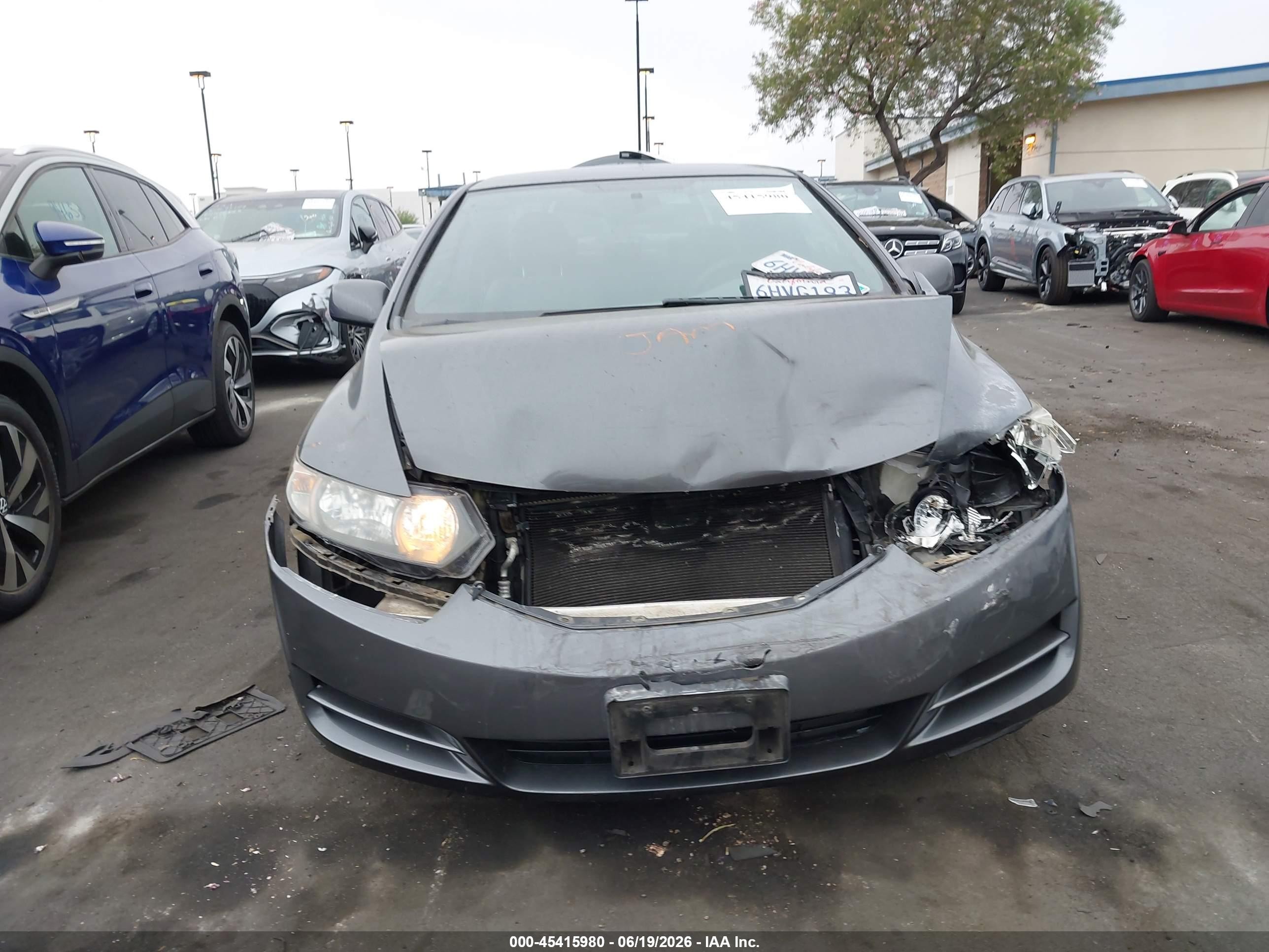 2010 Honda Civic Lx Gray vin: 2HGFG1B67AH523107