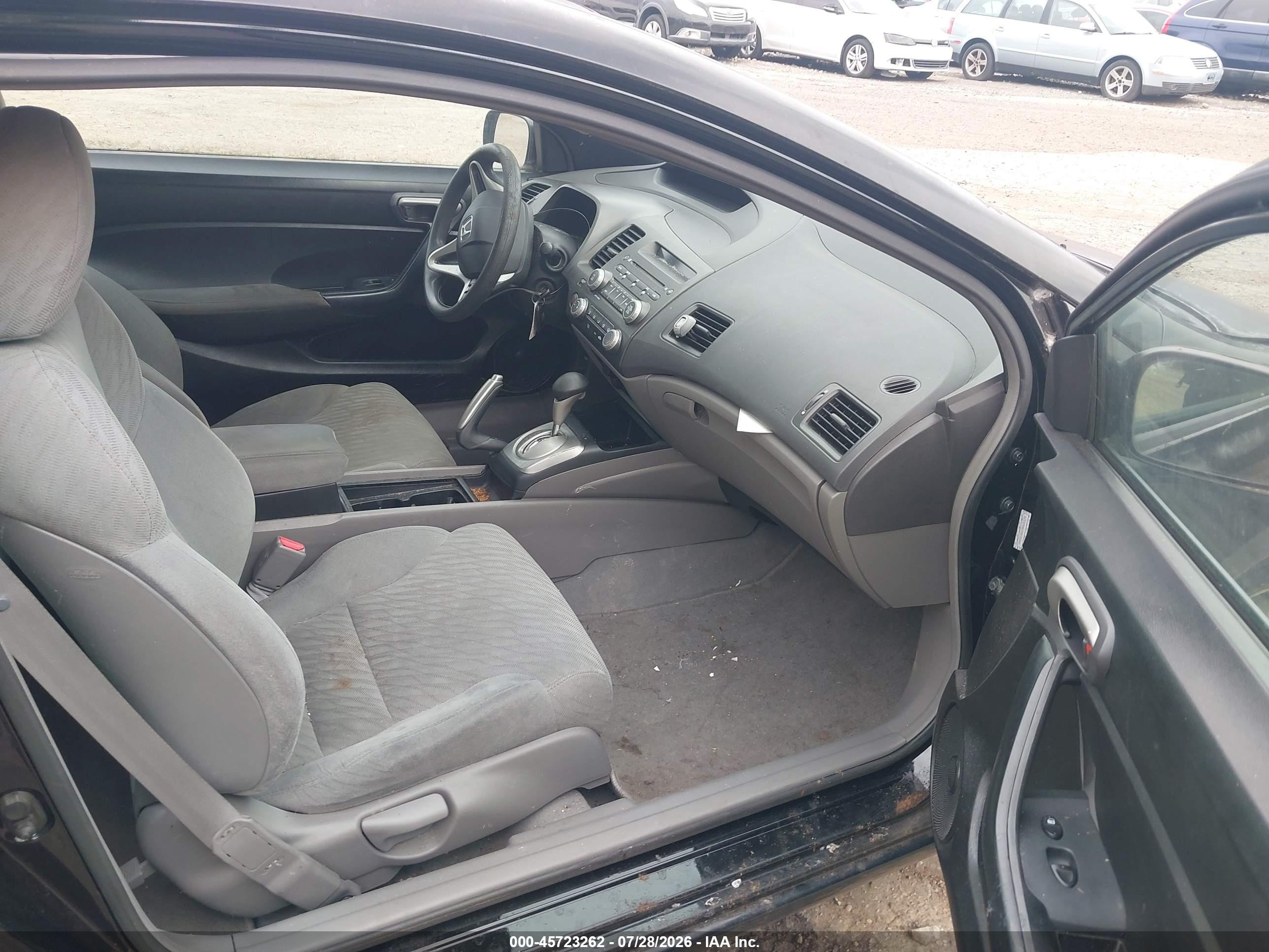 2010 Honda Civic Lx Black vin: 2HGFG1B67AH531174