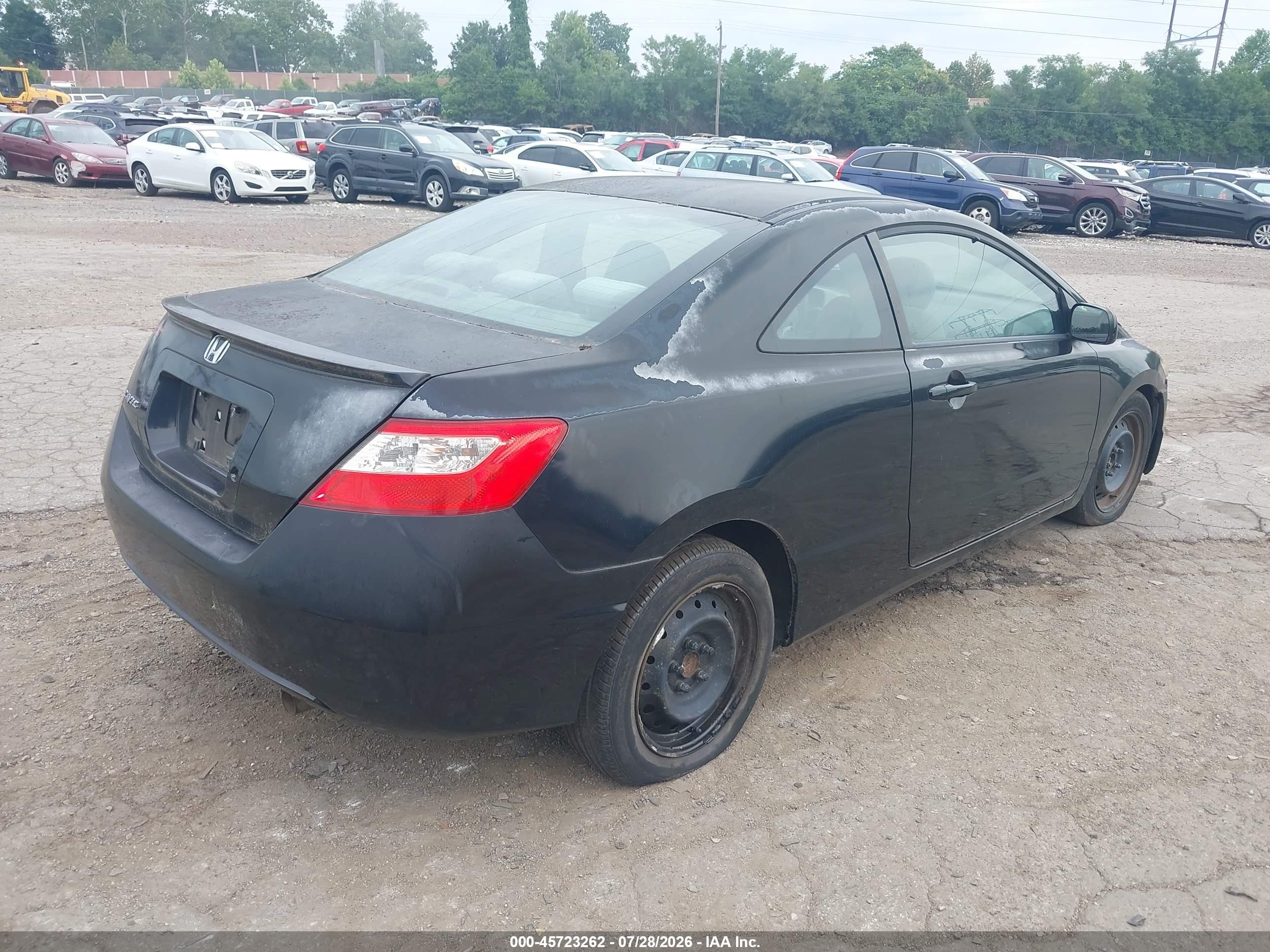 2010 Honda Civic Lx Black vin: 2HGFG1B67AH531174