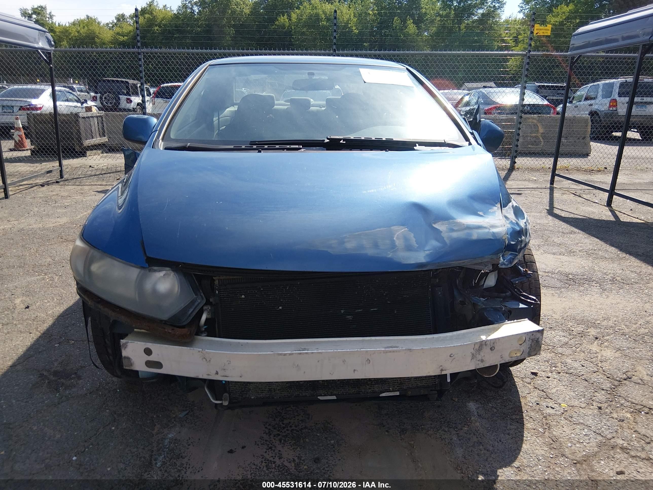 2010 Honda Civic Lx Blue vin: 2HGFG1B67AH535337