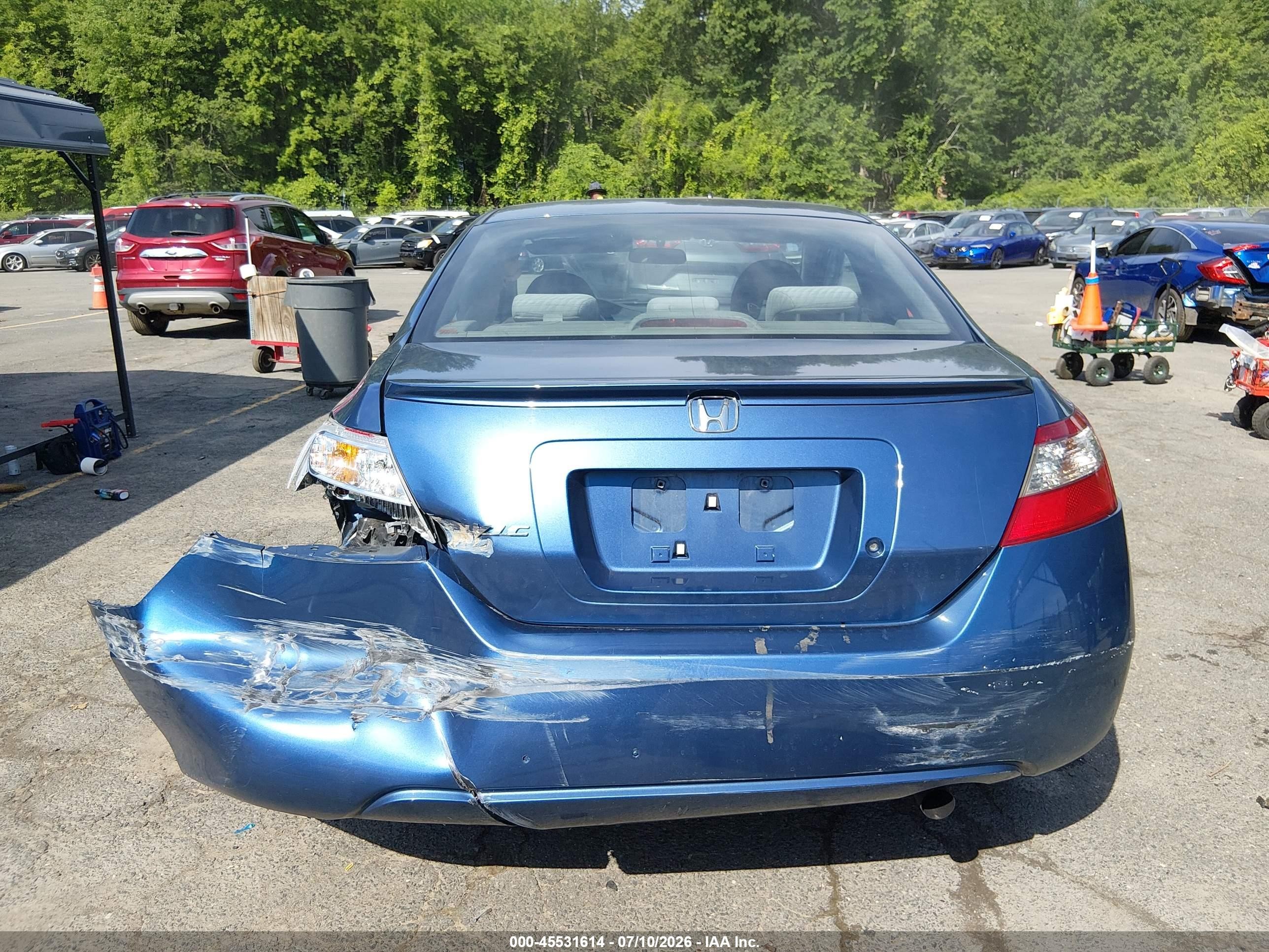 2010 Honda Civic Lx Blue vin: 2HGFG1B67AH535337