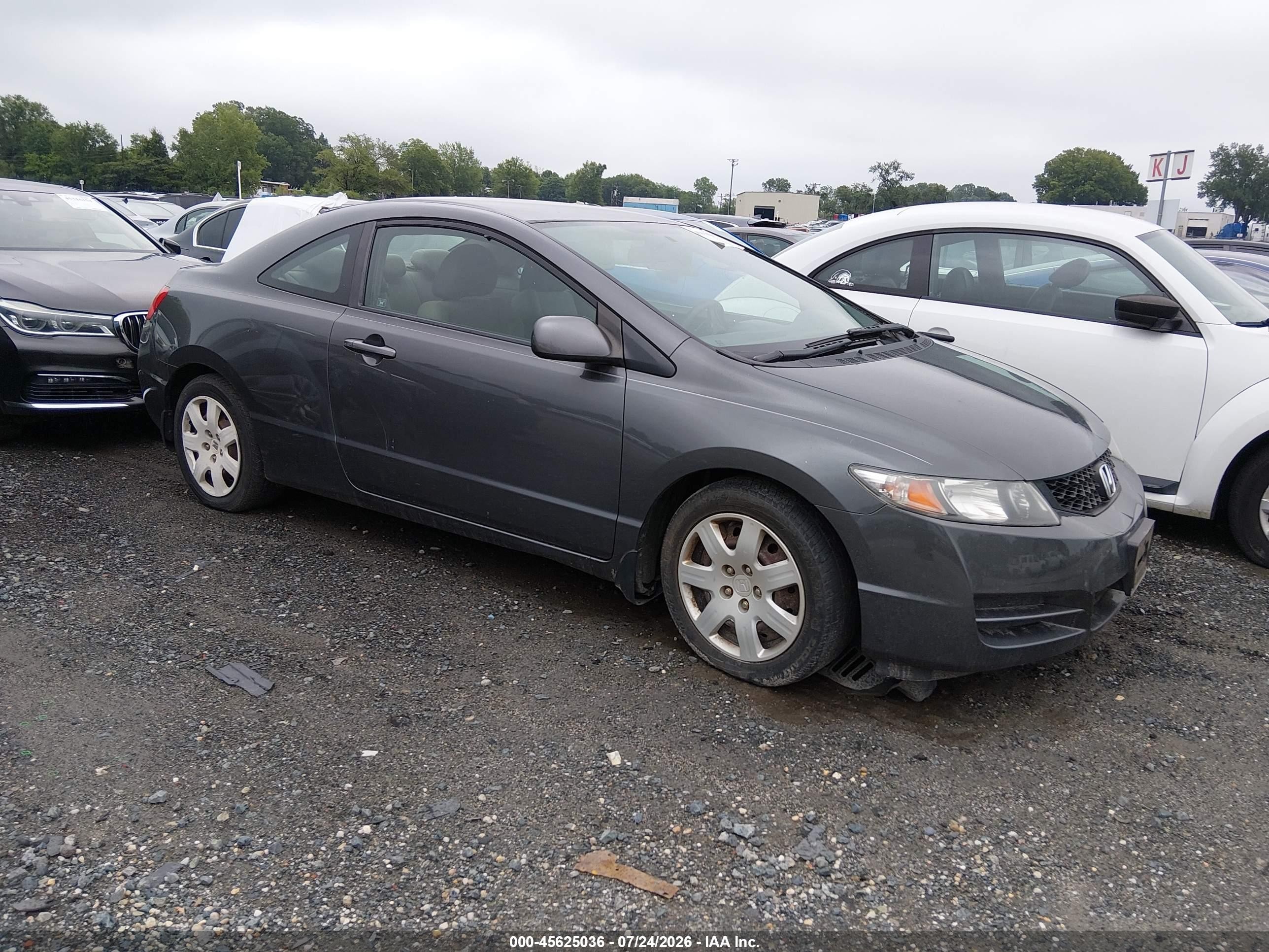 2011 Honda Civic Lx Gray vin: 2HGFG1B67BH507958