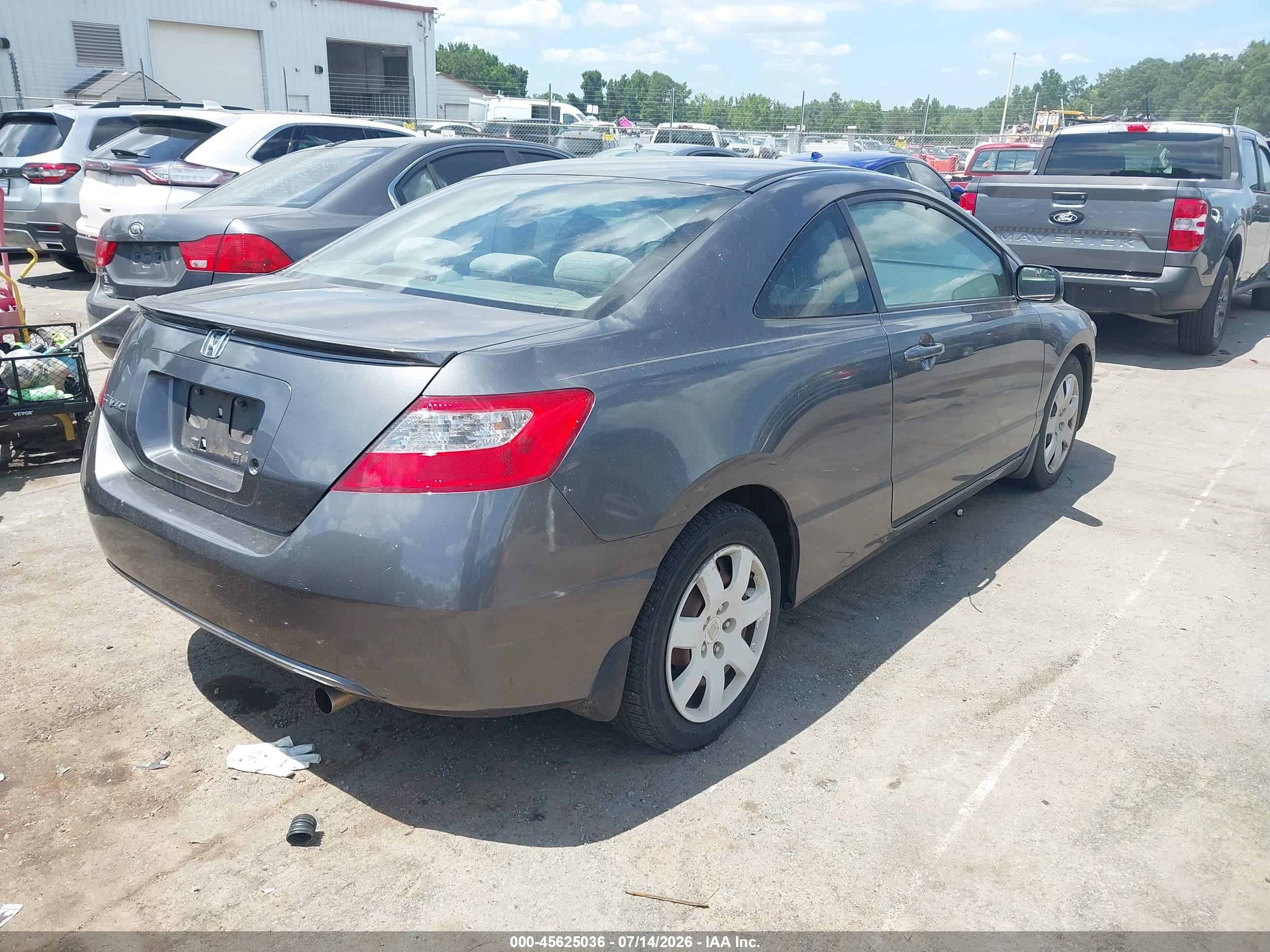 2011 Honda Civic Lx Gray vin: 2HGFG1B67BH507958