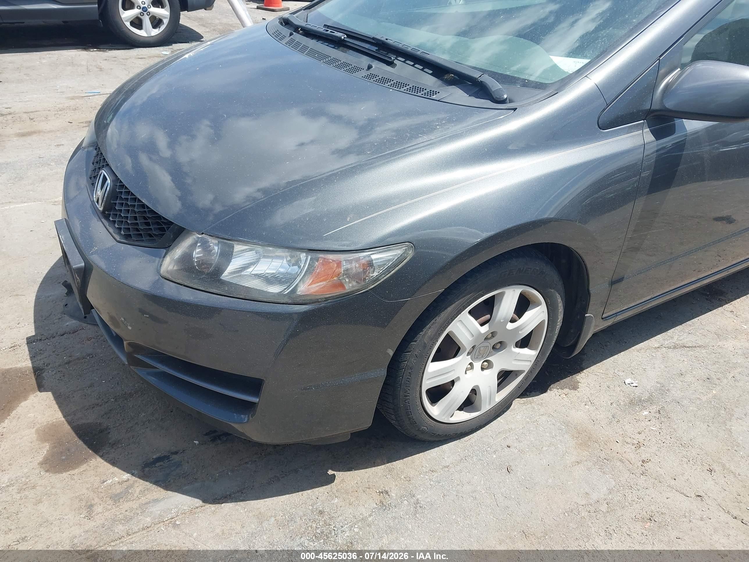 2011 Honda Civic Lx Gray vin: 2HGFG1B67BH507958