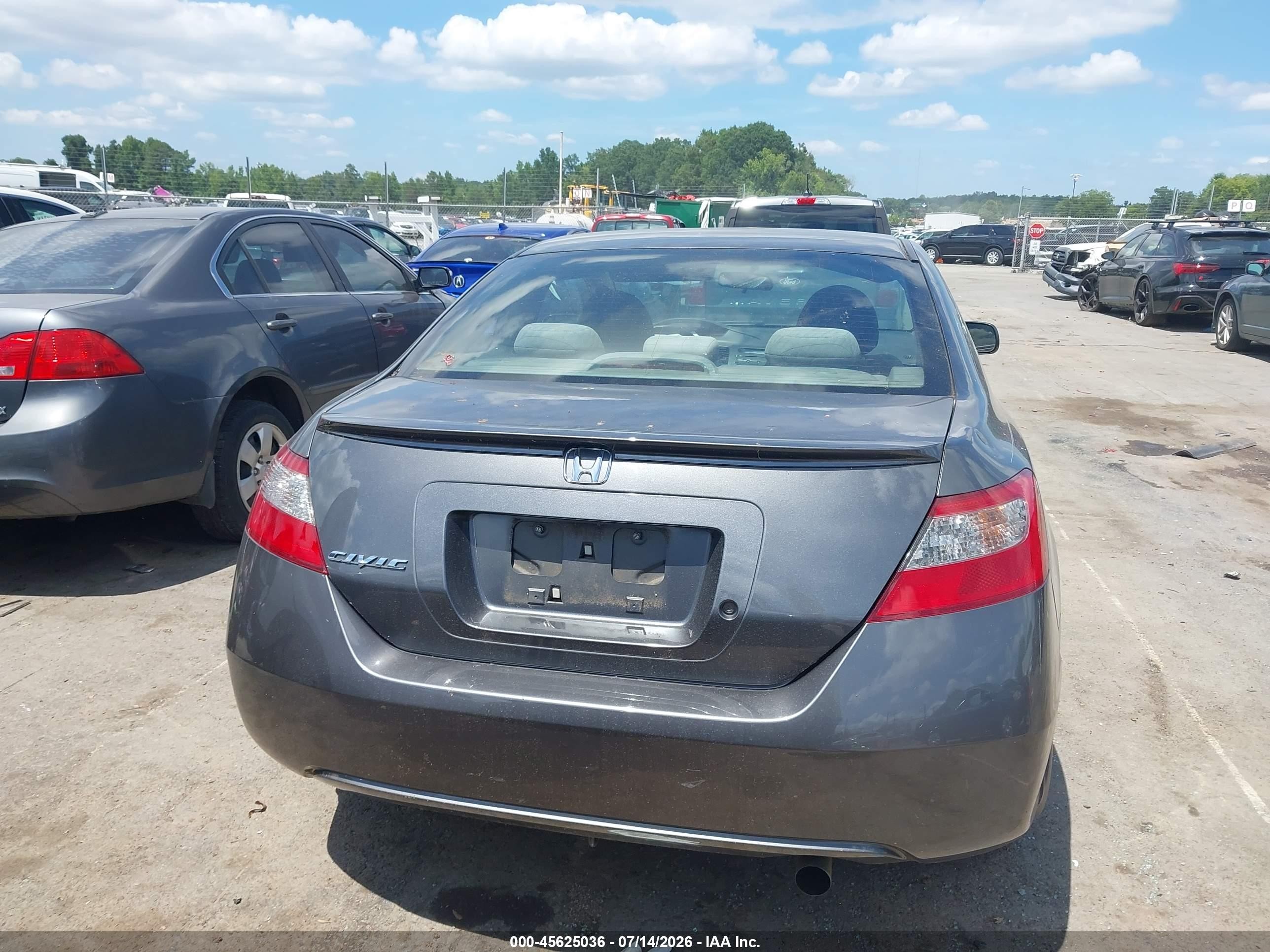 2011 Honda Civic Lx Gray vin: 2HGFG1B67BH507958