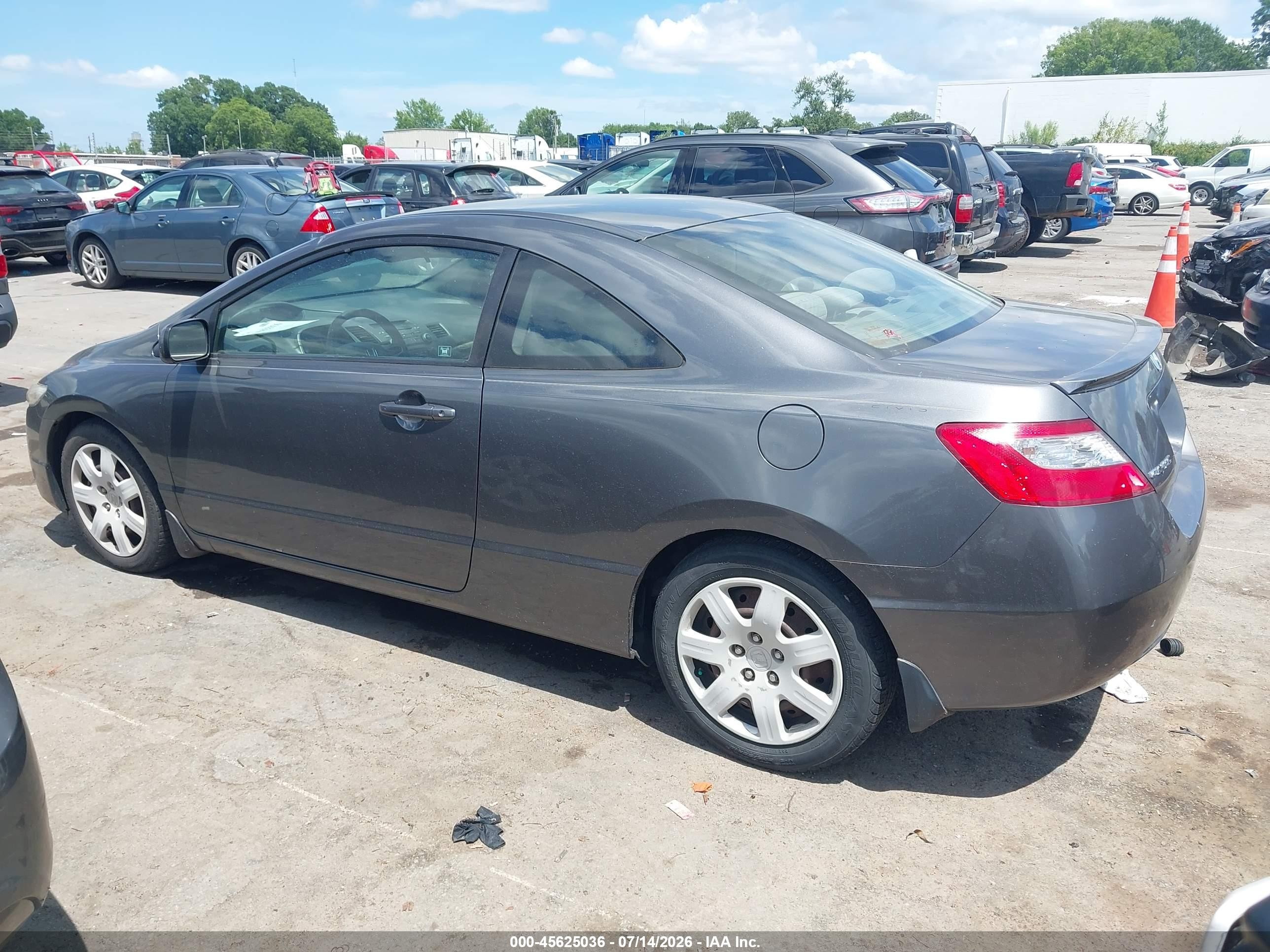 2011 Honda Civic Lx Gray vin: 2HGFG1B67BH507958