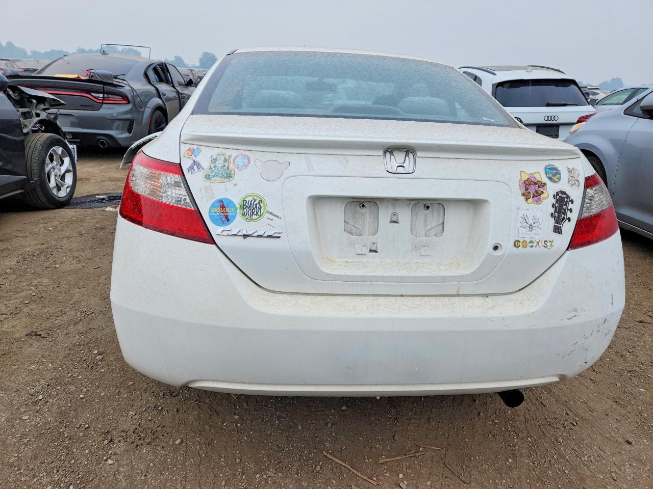 2011 Honda Civic Lx White vin: 2HGFG1B67BH508754