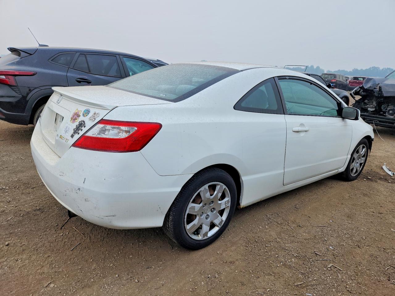 2011 Honda Civic Lx White vin: 2HGFG1B67BH508754