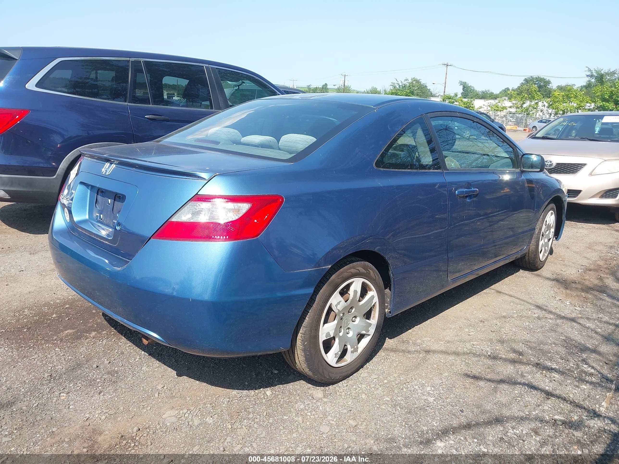 2011 Honda Civic Lx Синий vin: 2HGFG1B67BH512075
