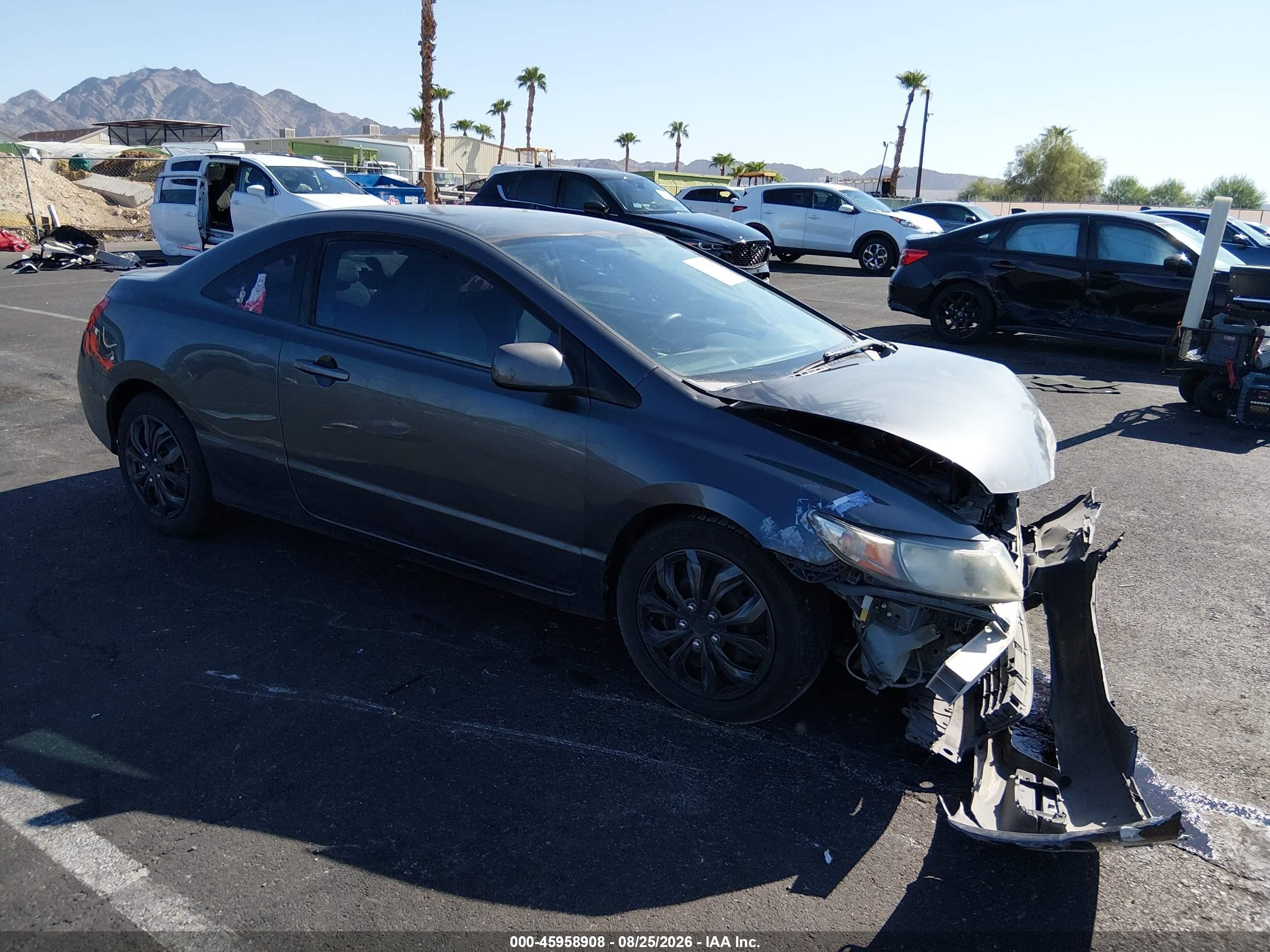 2010 Honda Civic Lx Gray vin: 2HGFG1B68AH509300
