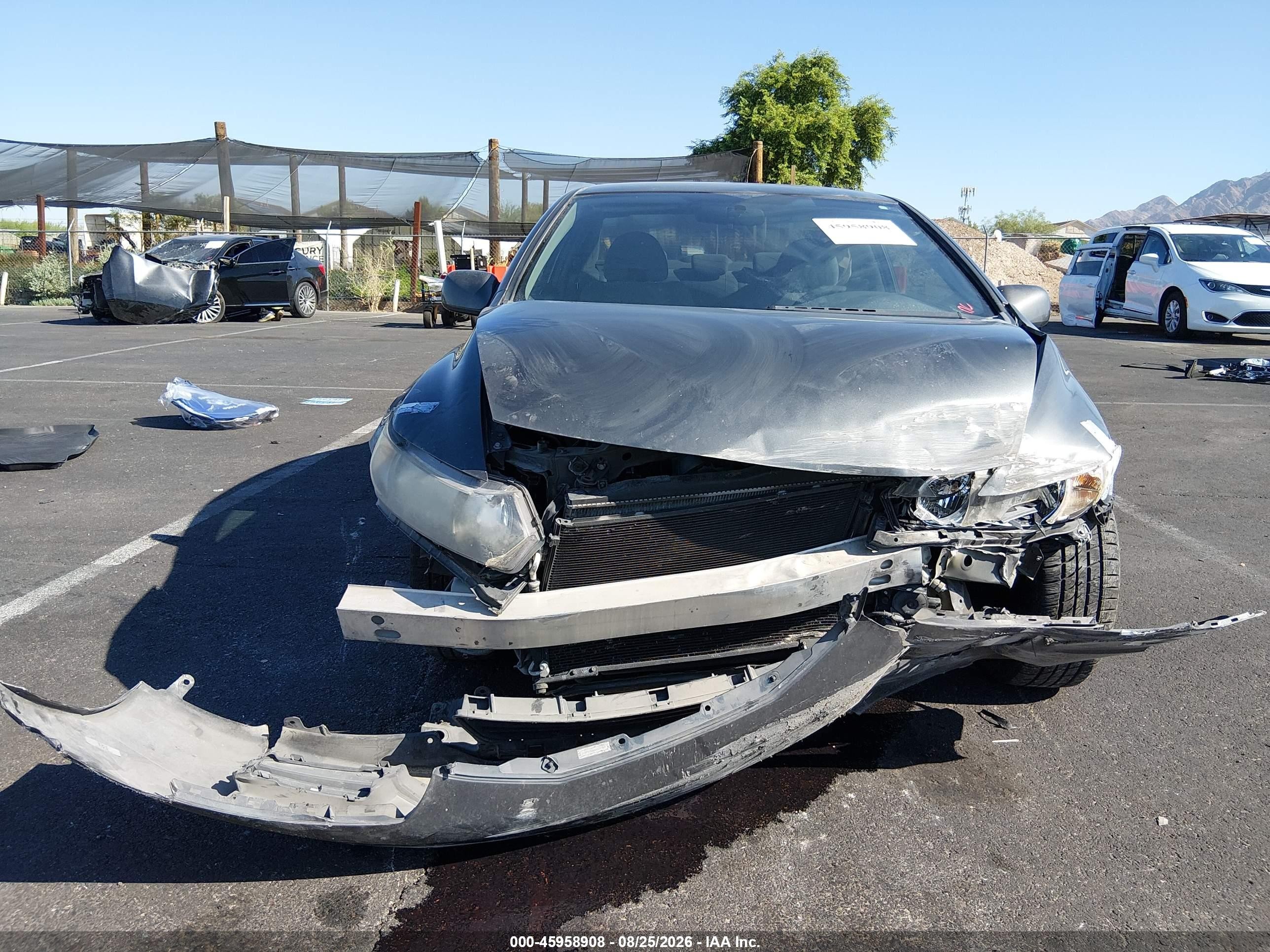 2010 Honda Civic Lx Gray vin: 2HGFG1B68AH509300