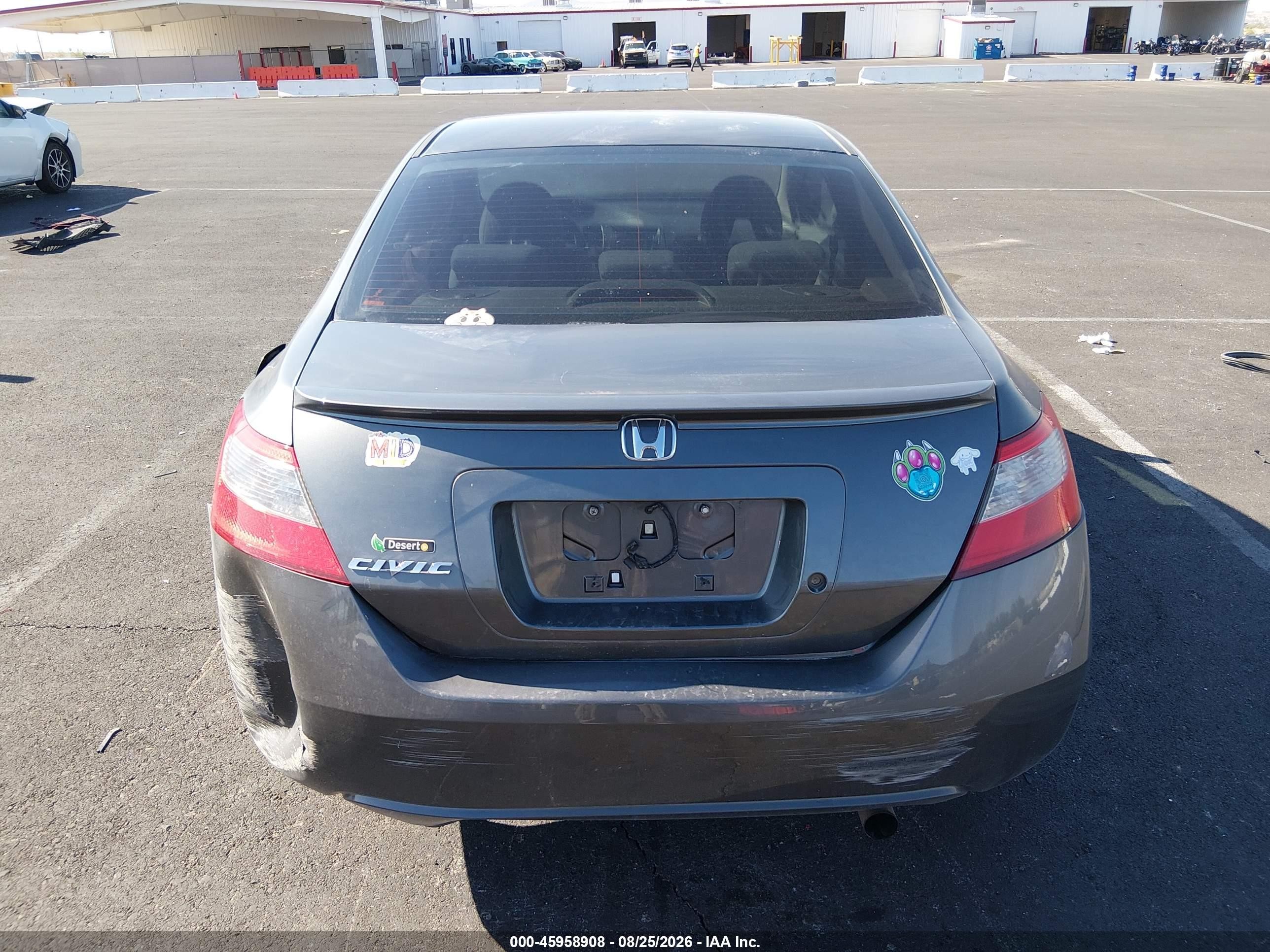 2010 Honda Civic Lx Gray vin: 2HGFG1B68AH509300