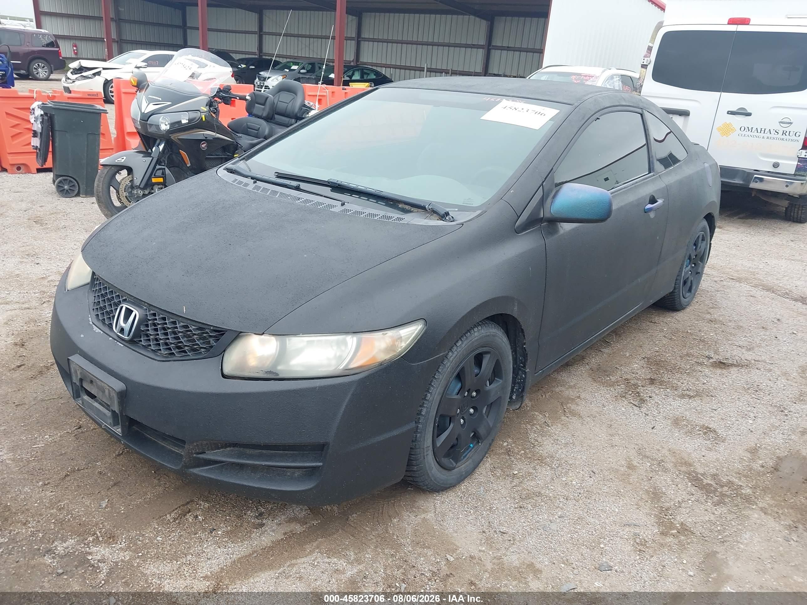 2010 Honda Civic Lx Black vin: 2HGFG1B68AH515887
