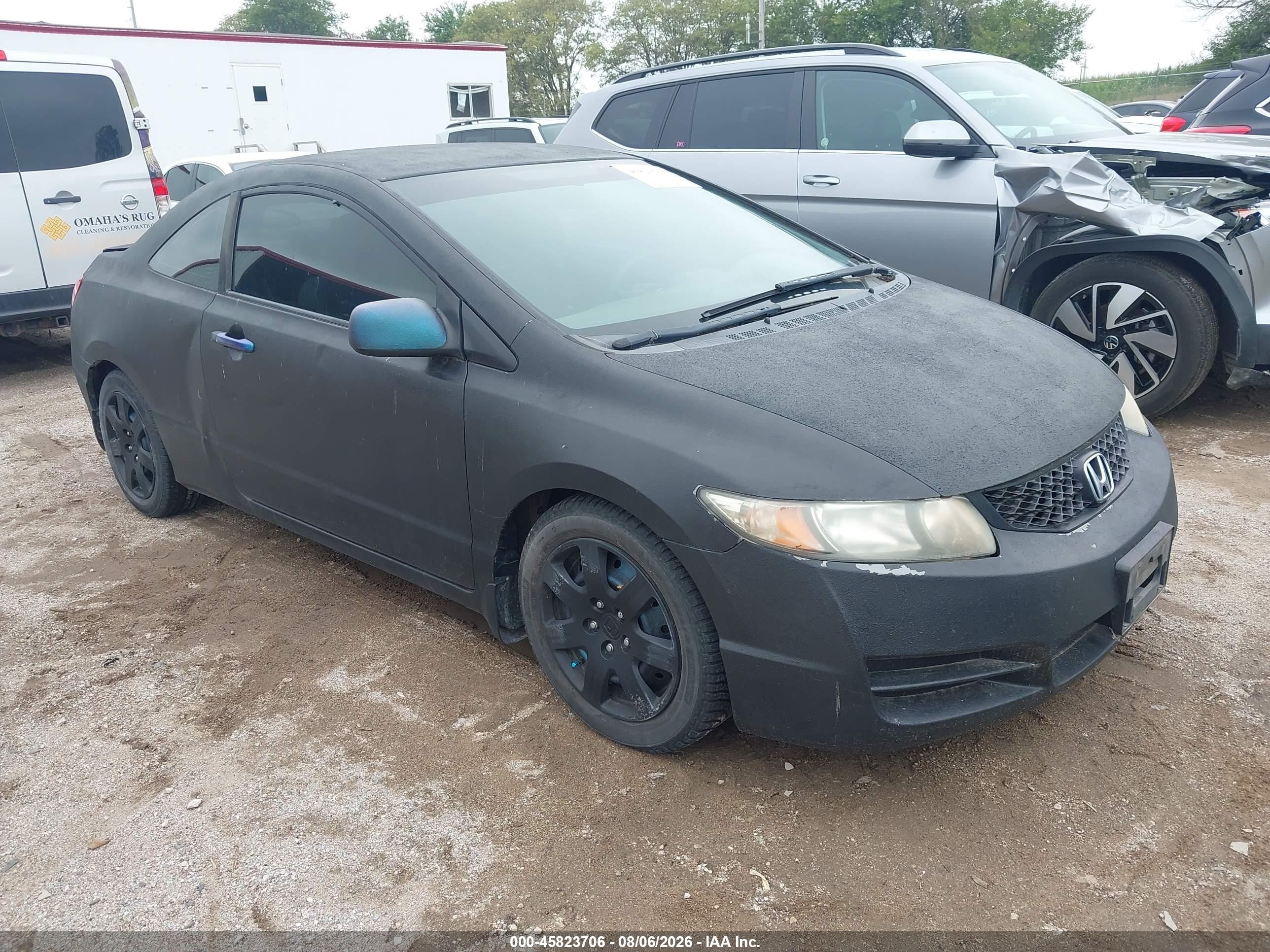 2010 Honda Civic Lx Black vin: 2HGFG1B68AH515887