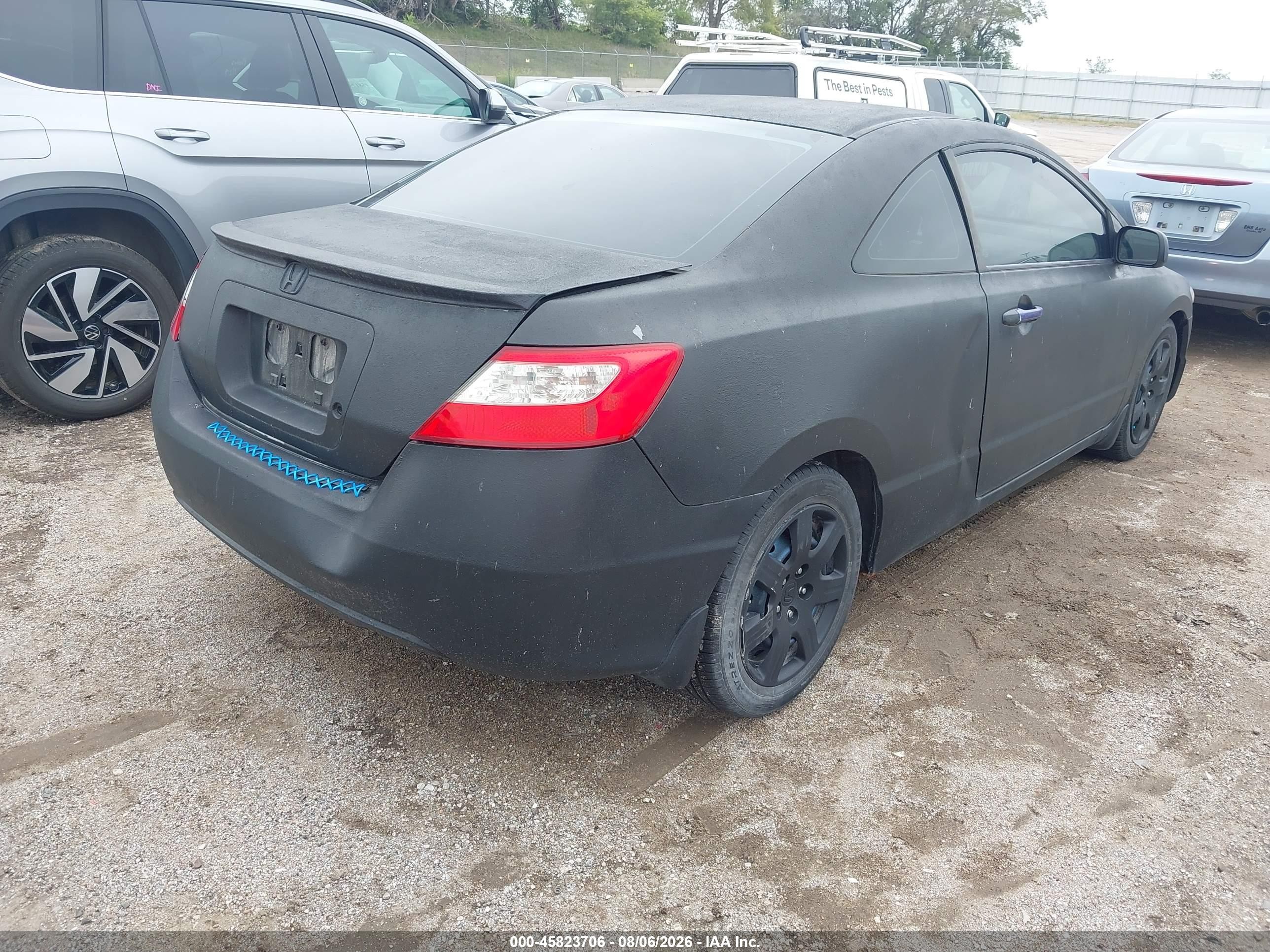 2010 Honda Civic Lx Black vin: 2HGFG1B68AH515887