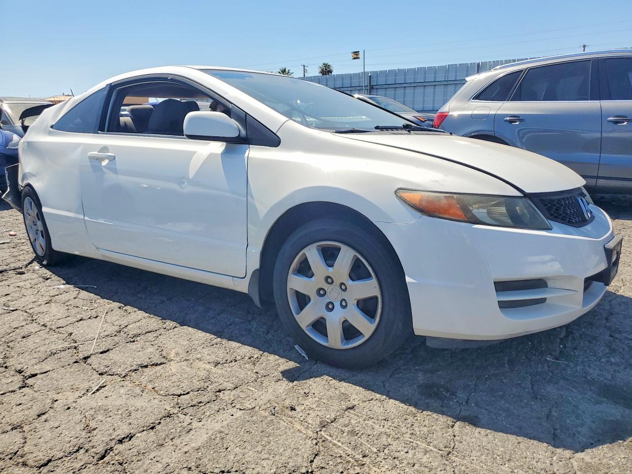 2010 Honda Civic Lx White vin: 2HGFG1B68AH519566