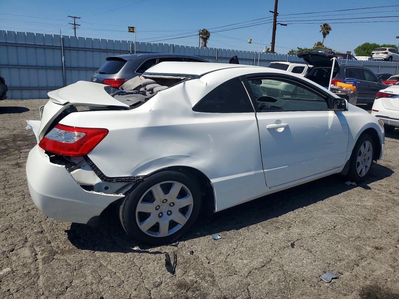 2010 Honda Civic Lx White vin: 2HGFG1B68AH519566