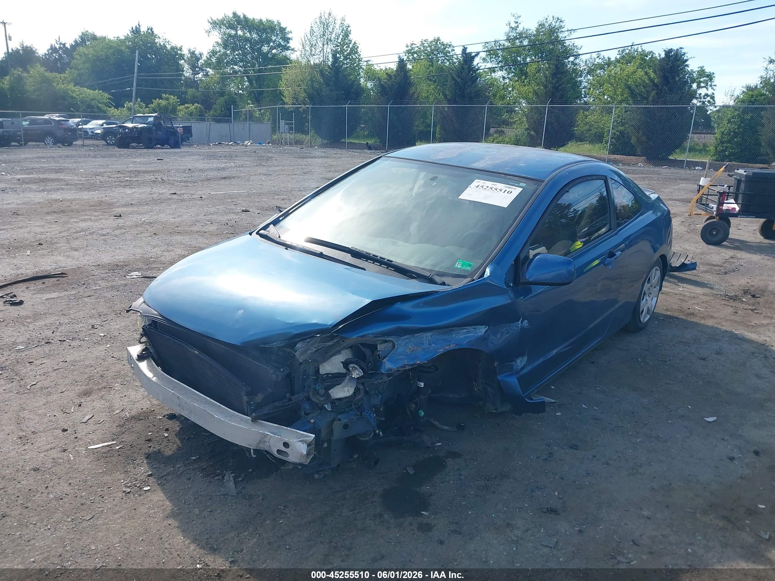 2010 Honda Civic Lx Синий vin: 2HGFG1B68AH532298