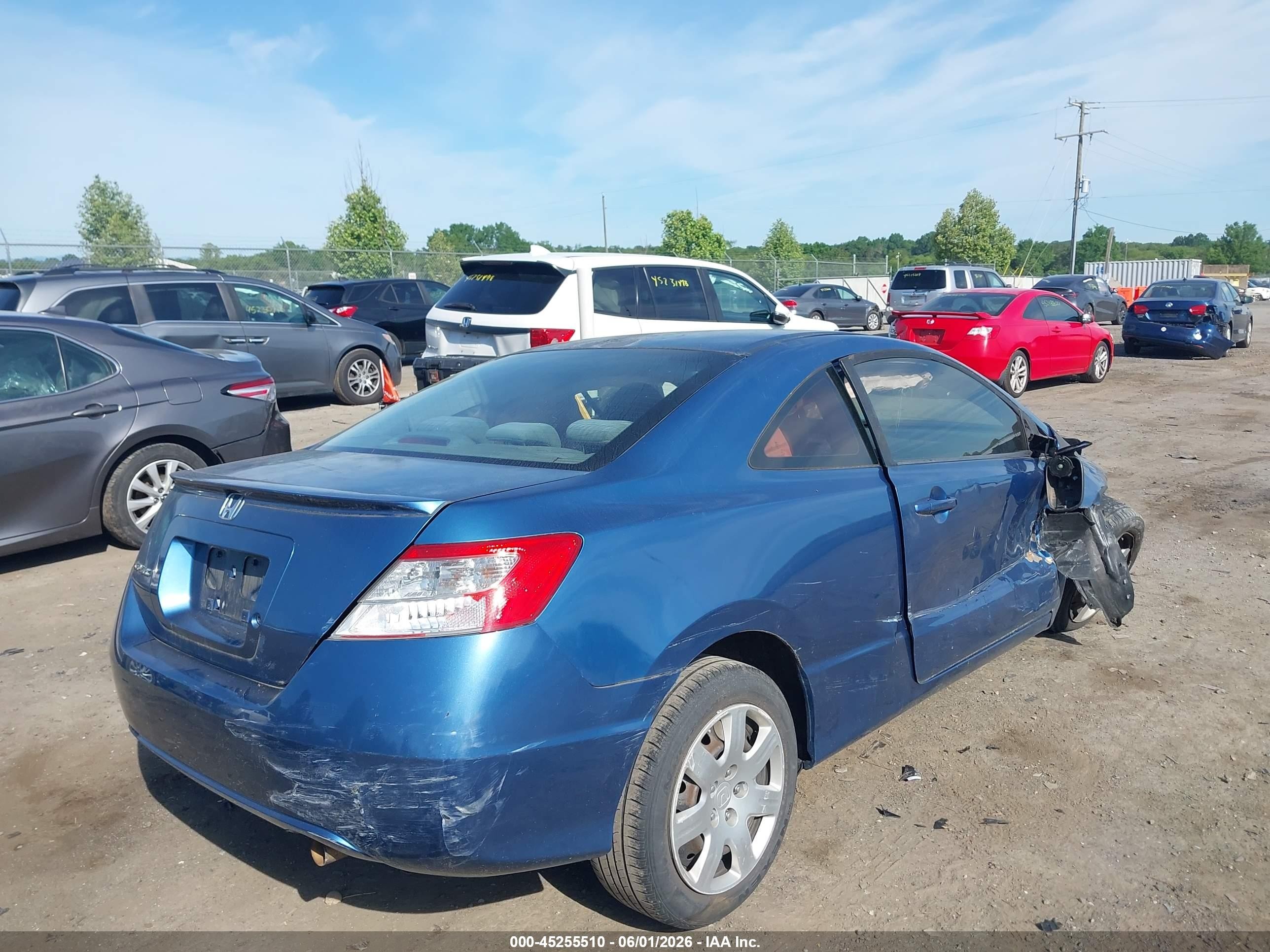 2010 Honda Civic Lx Синий vin: 2HGFG1B68AH532298