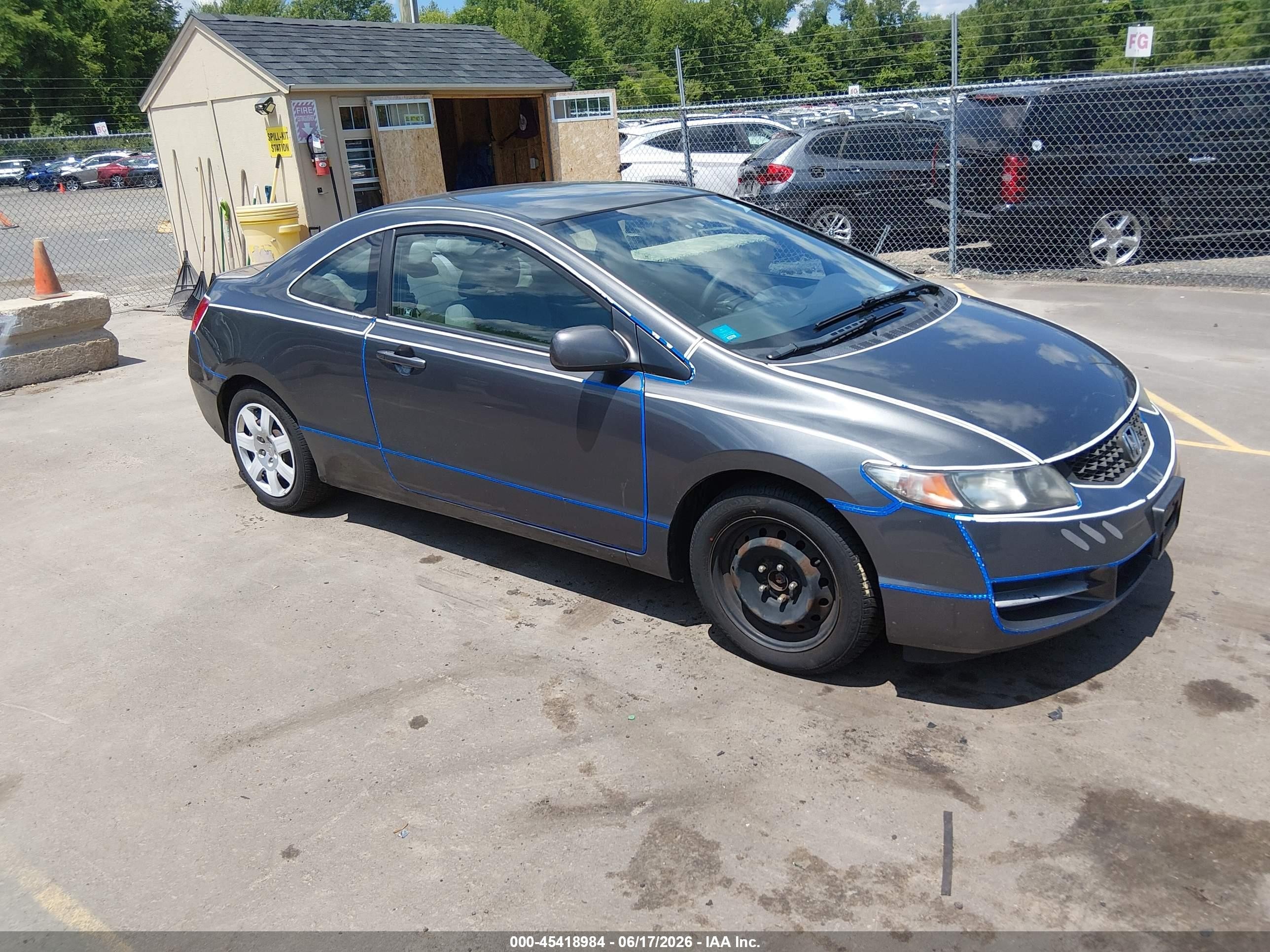 2011 Honda Civic Lx Серый vin: 2HGFG1B68BH503272
