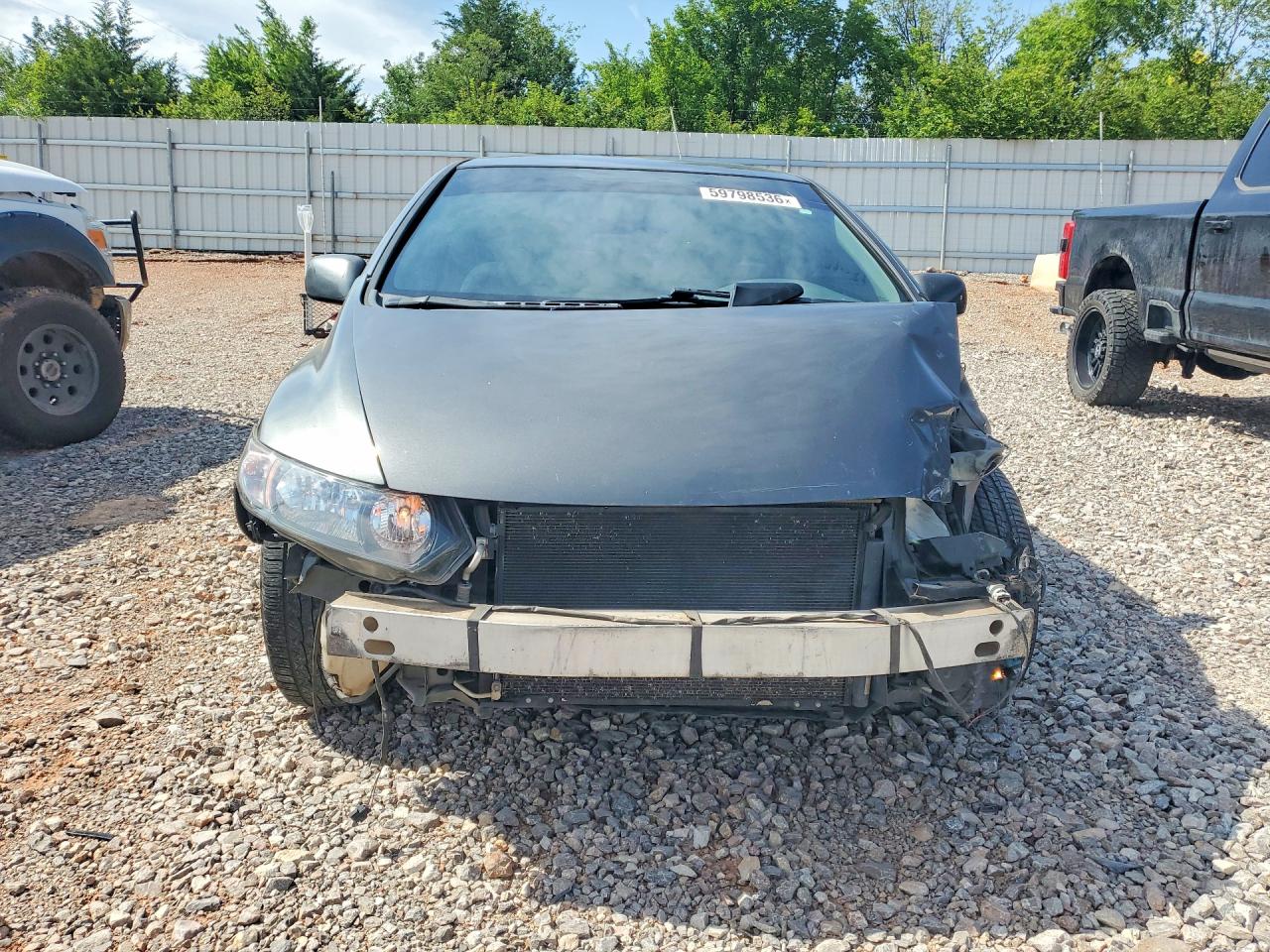 2011 Honda Civic Lx Gray vin: 2HGFG1B68BH507421