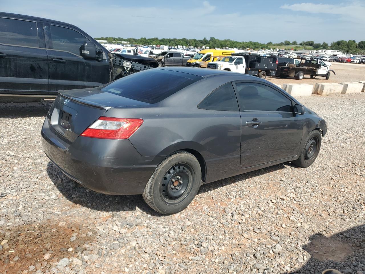 2011 Honda Civic Lx Gray vin: 2HGFG1B68BH507421