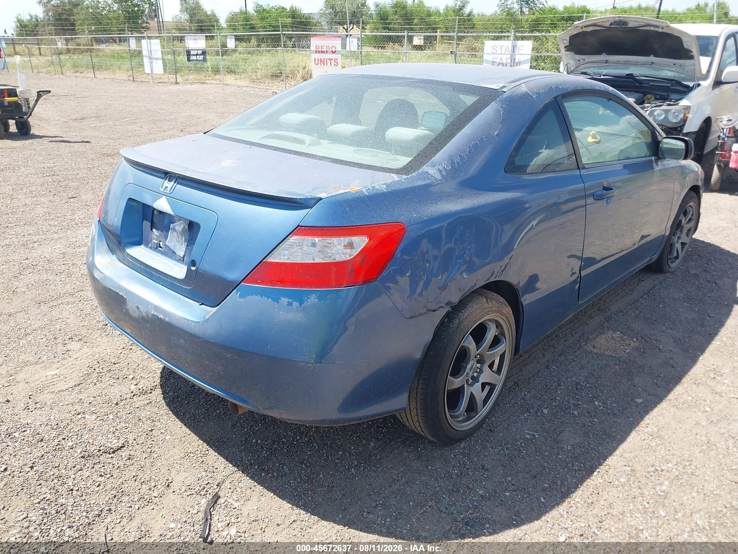 2010 Honda Civic Lx Blue vin: 2HGFG1B69AH505045