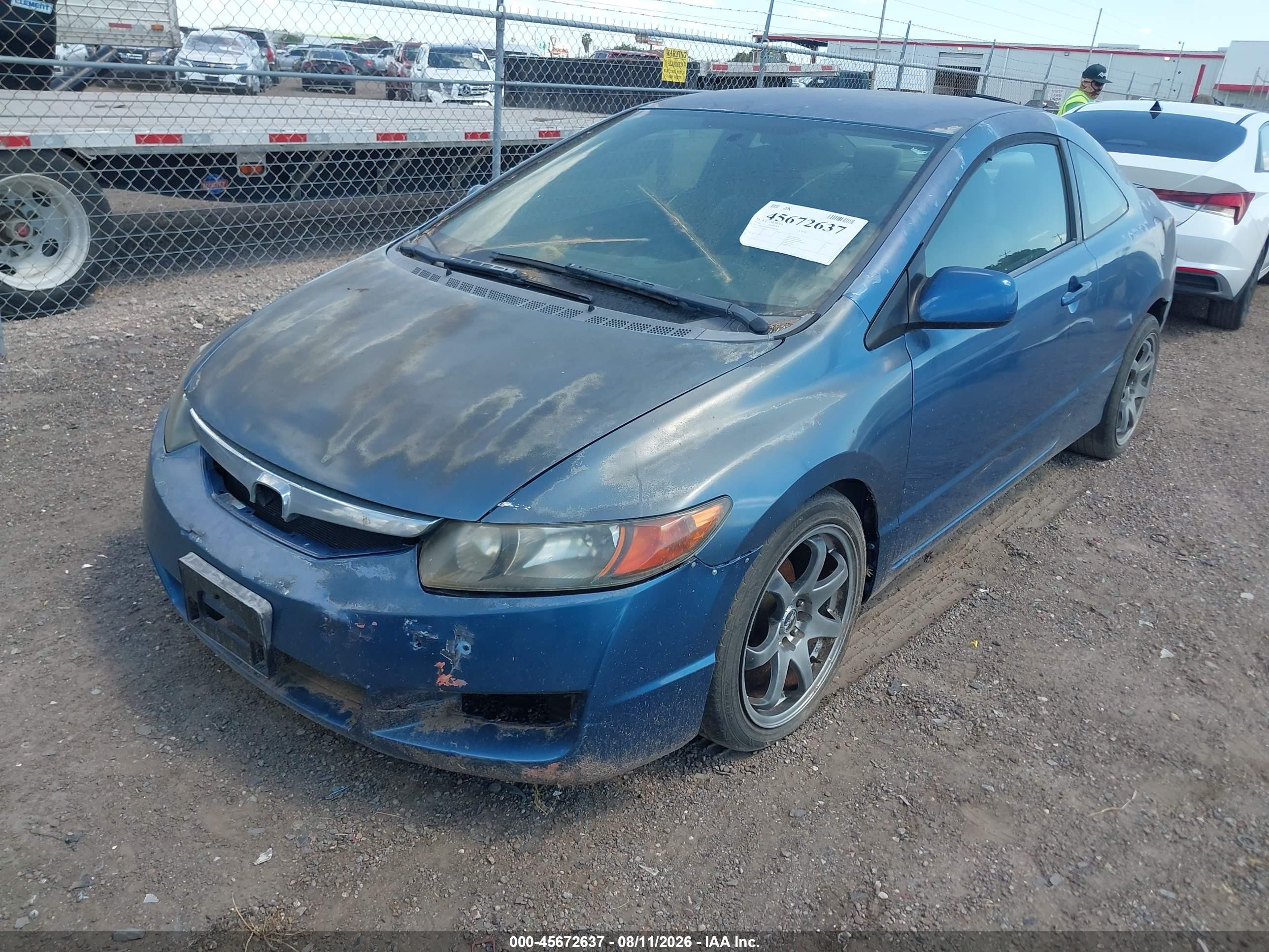 2010 Honda Civic Lx Blue vin: 2HGFG1B69AH505045