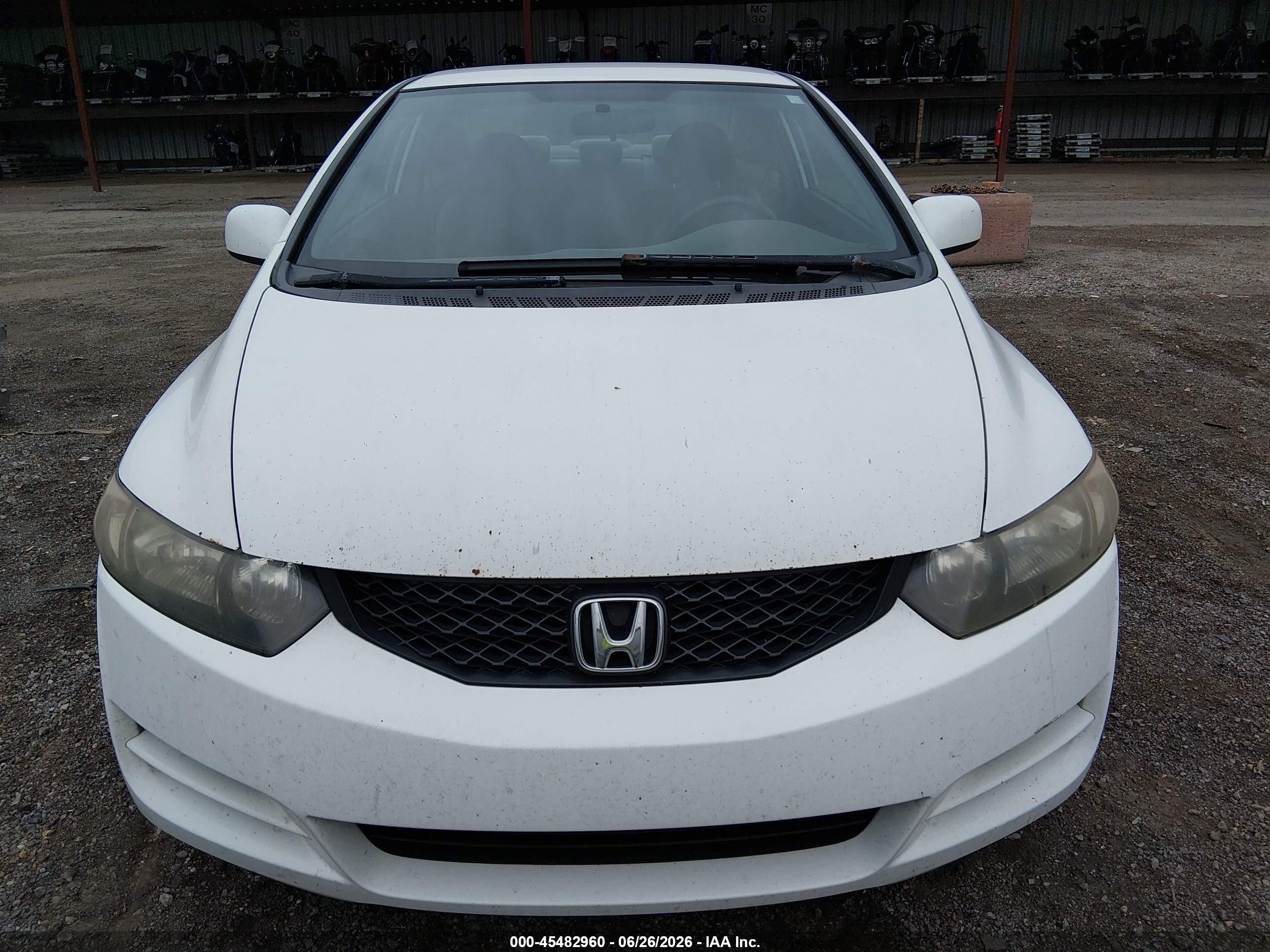 2010 Honda Civic Lx White vin: 2HGFG1B69AH520385