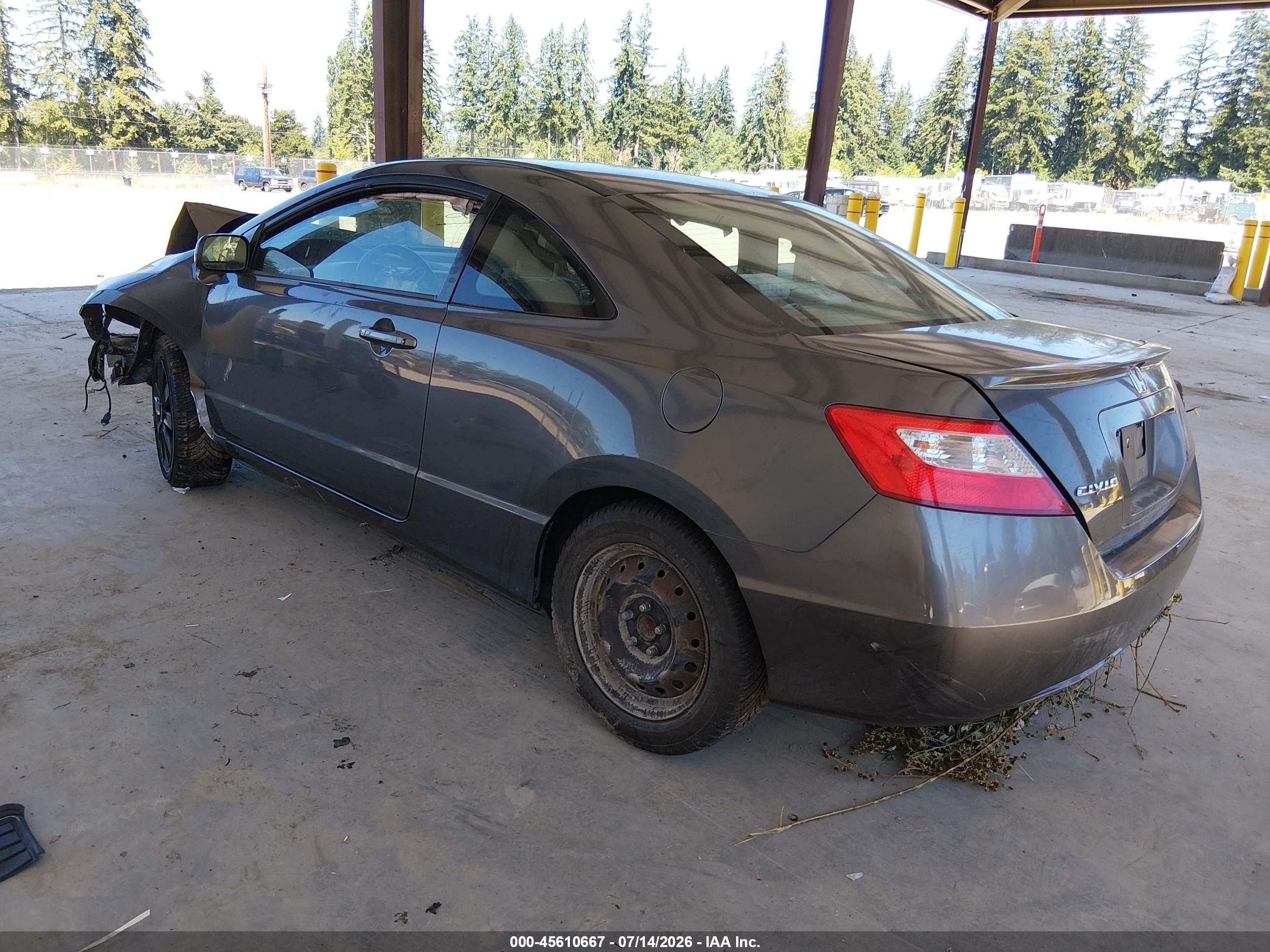 2010 Honda Civic Lx Gray vin: 2HGFG1B69AH527580