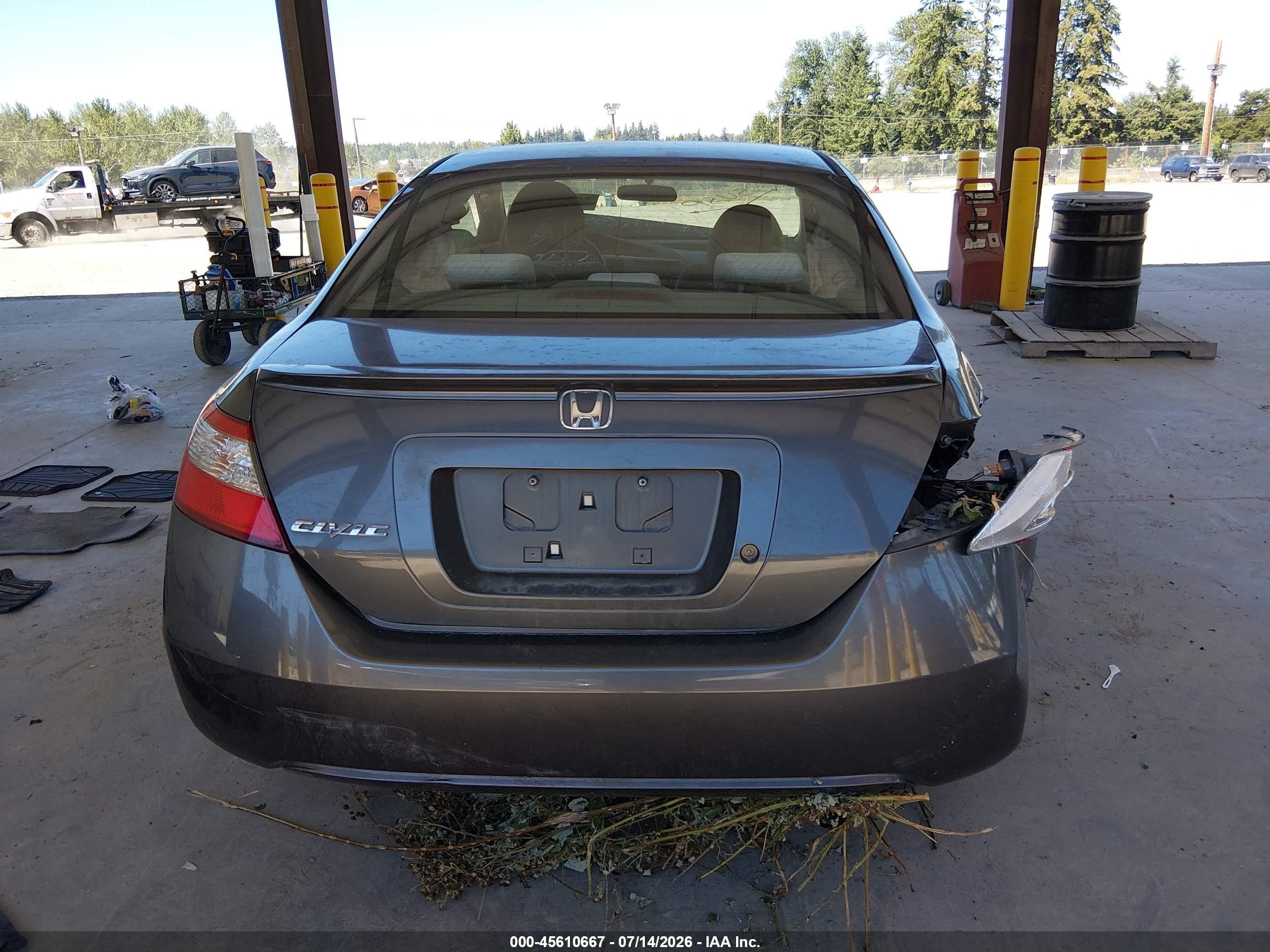 2010 Honda Civic Lx Gray vin: 2HGFG1B69AH527580