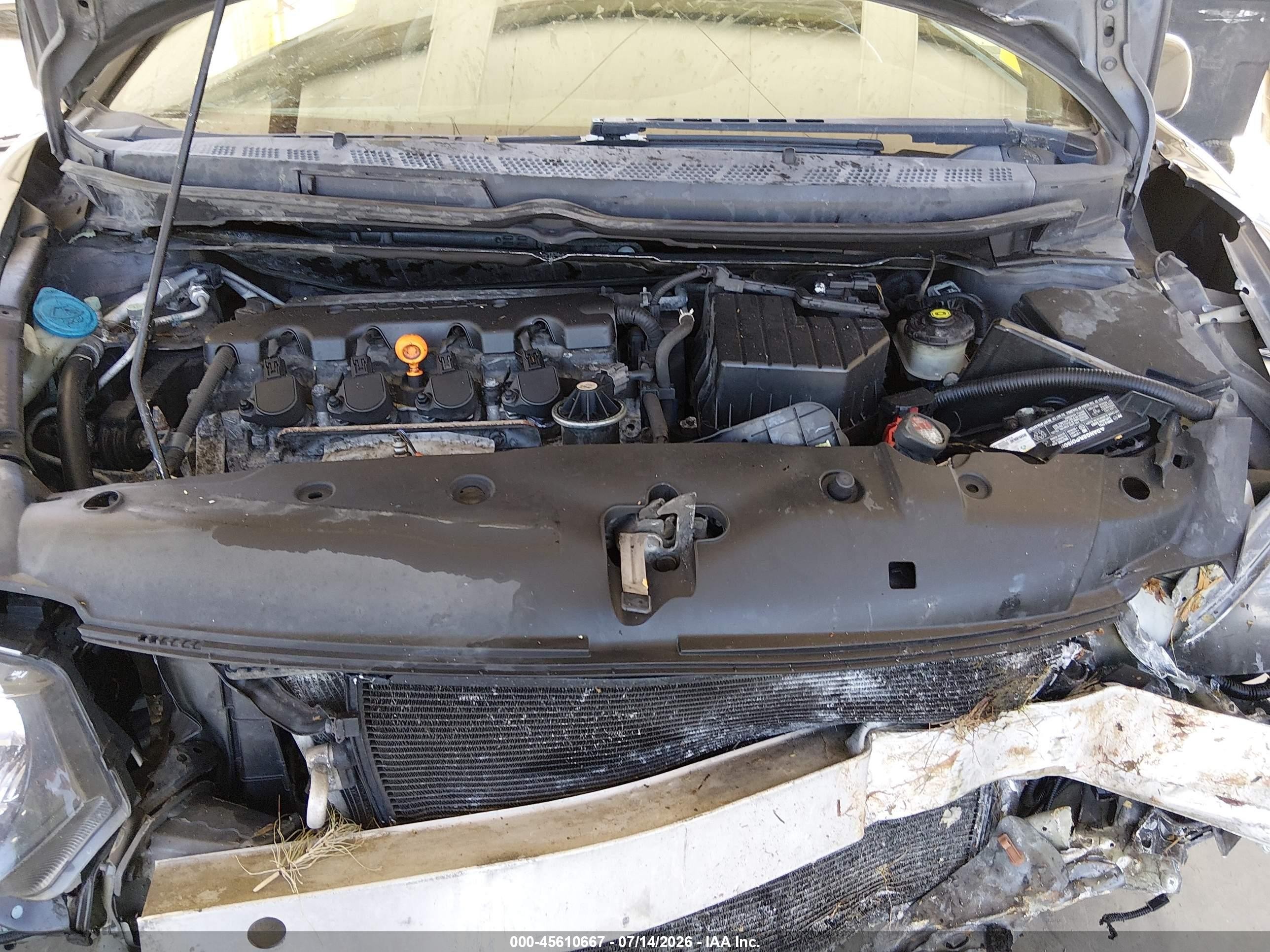 2010 Honda Civic Lx Gray vin: 2HGFG1B69AH527580
