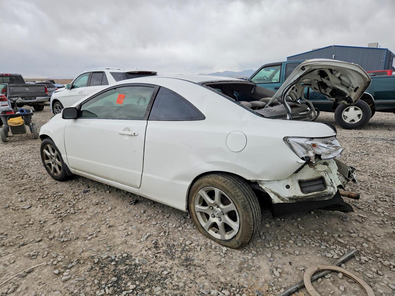 2010 Honda Civic Lx White vin: 2HGFG1B69AH528213