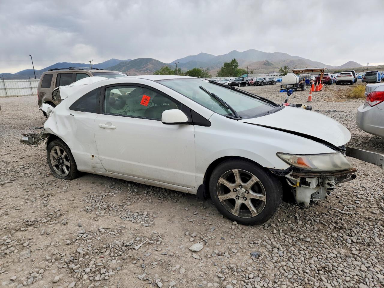 2010 Honda Civic Lx White vin: 2HGFG1B69AH528213