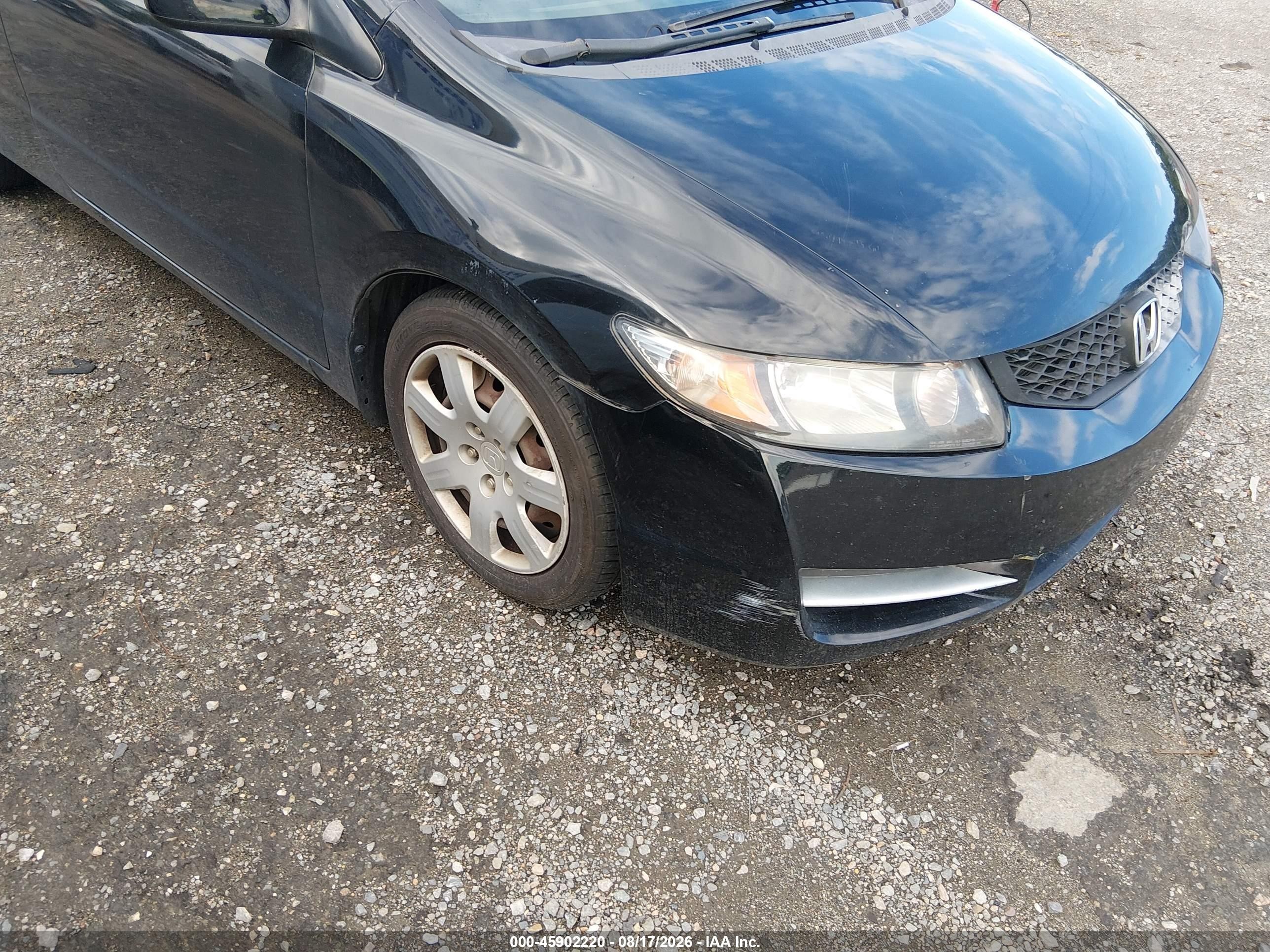 2010 Honda Civic Lx Black vin: 2HGFG1B69AH537039